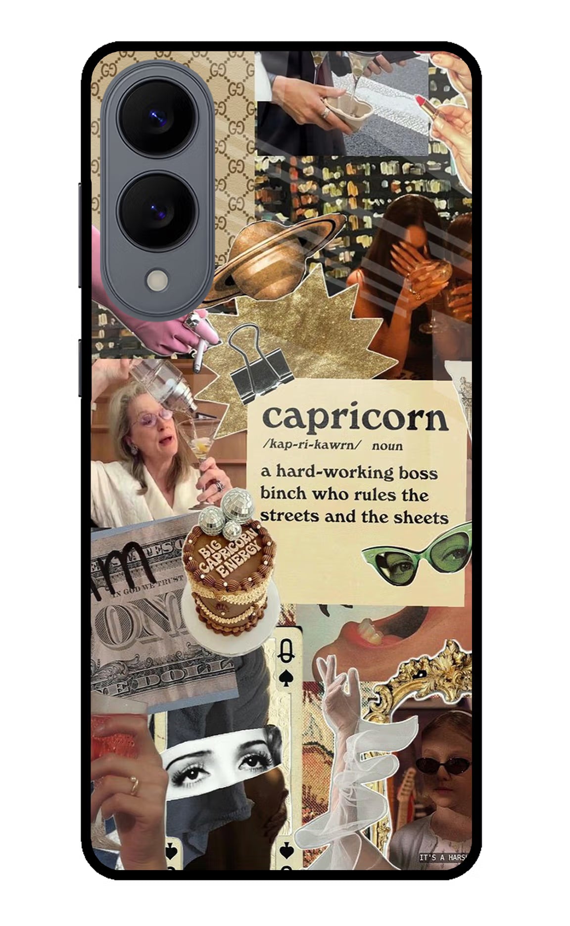 Capricorn Zodiac Samsung S25 Edge Back Cover