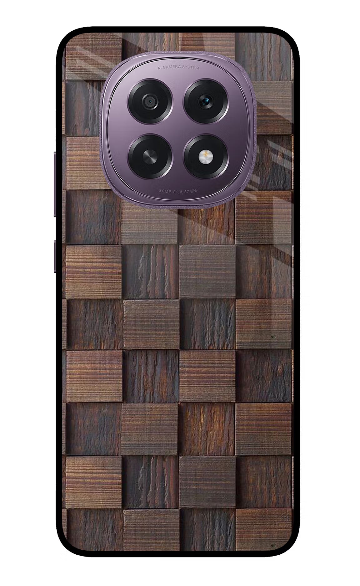 Wooden Cube Design Oppo F29 5G Back Cover
