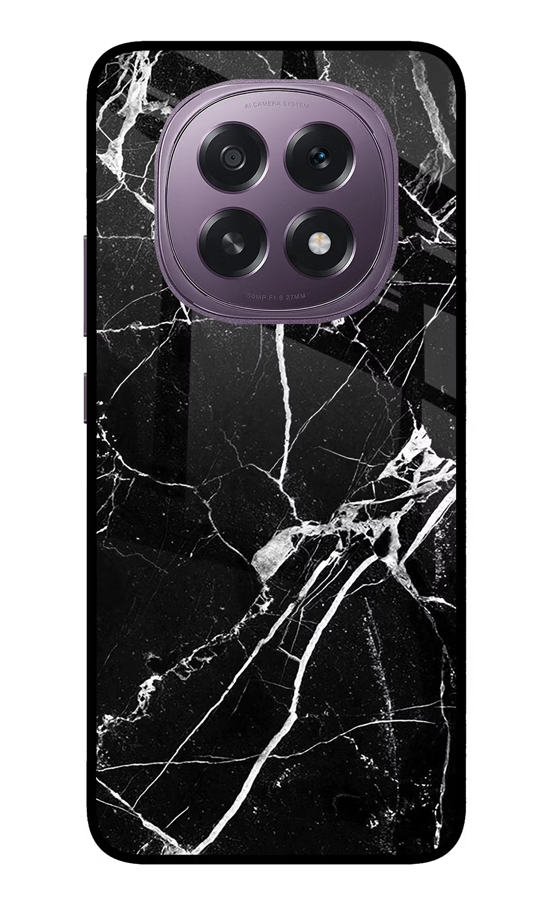 Black Marble Pattern Oppo F29 5G Back Cover