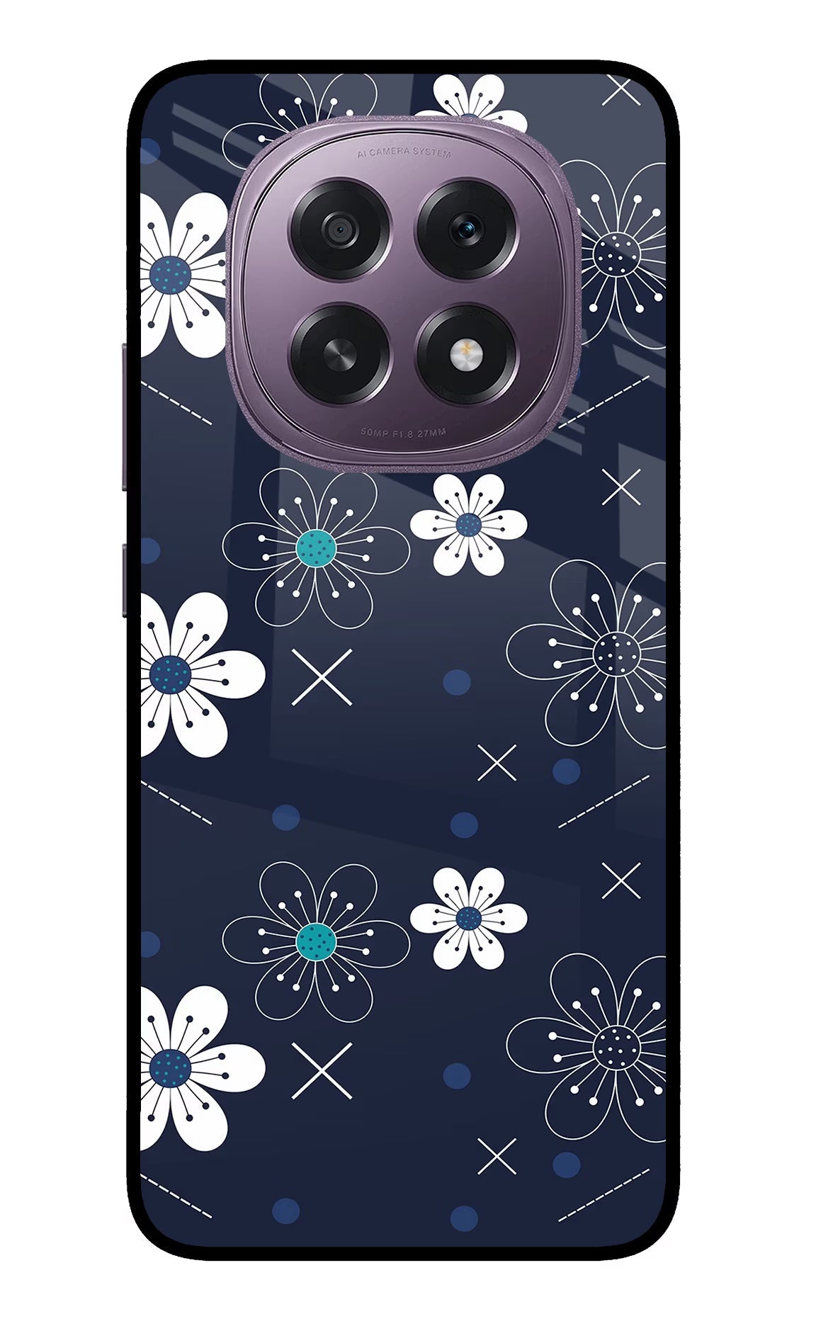 Flowers Oppo F29 5G Glass Case