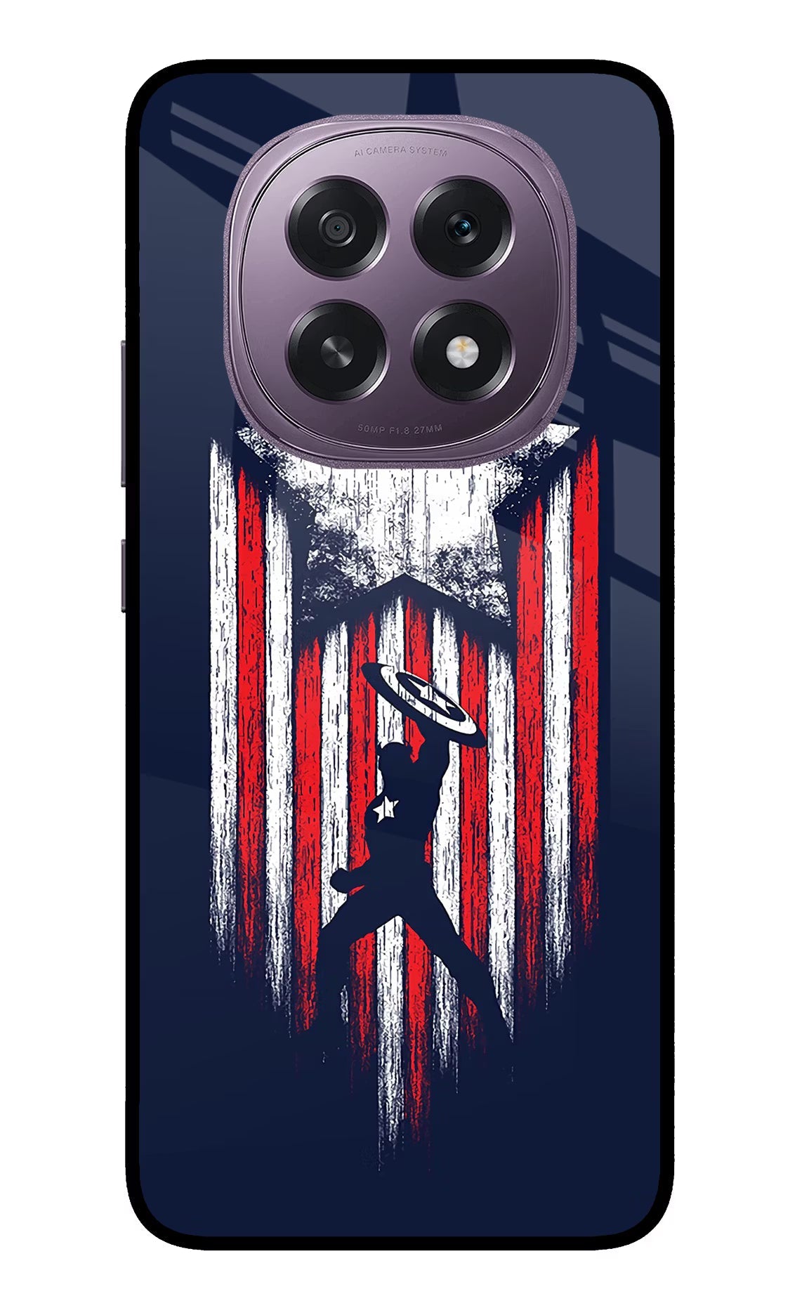 Captain America Marvel Art Oppo F29 5G Glass Case
