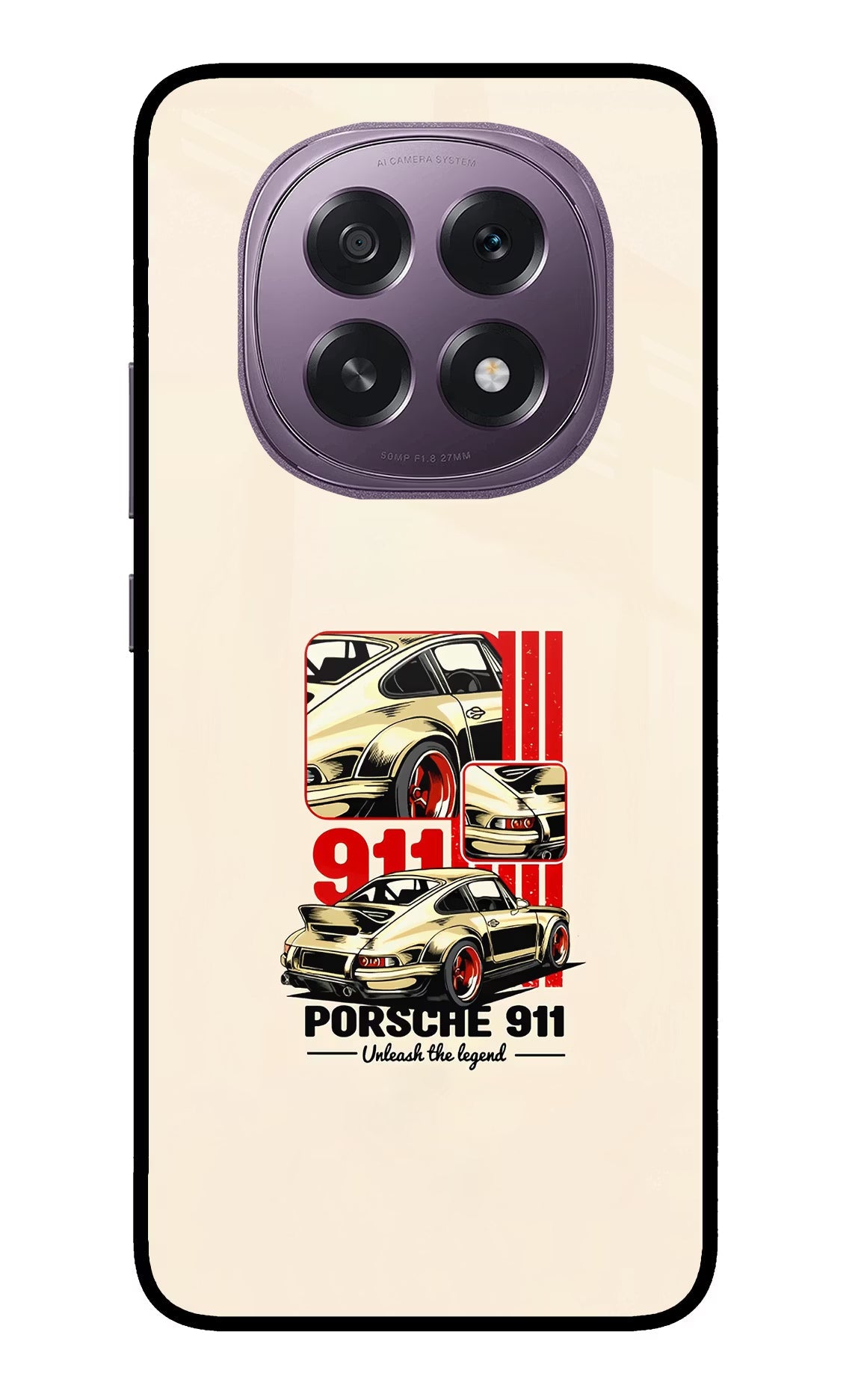 Classic Porsche 911 Oppo F29 5G Glass Case