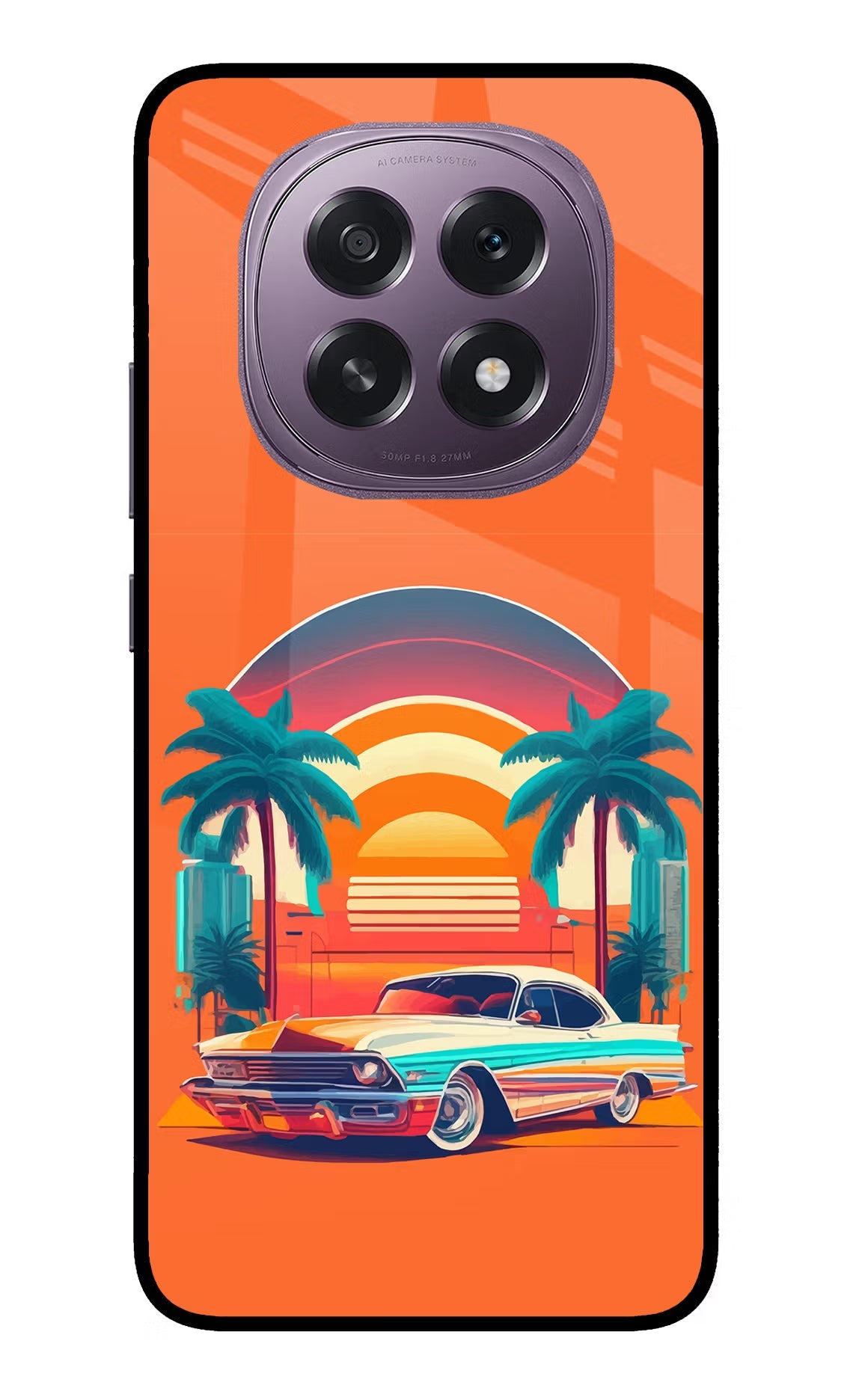 Palm Drive 80s Oppo F29 5G Back Cover