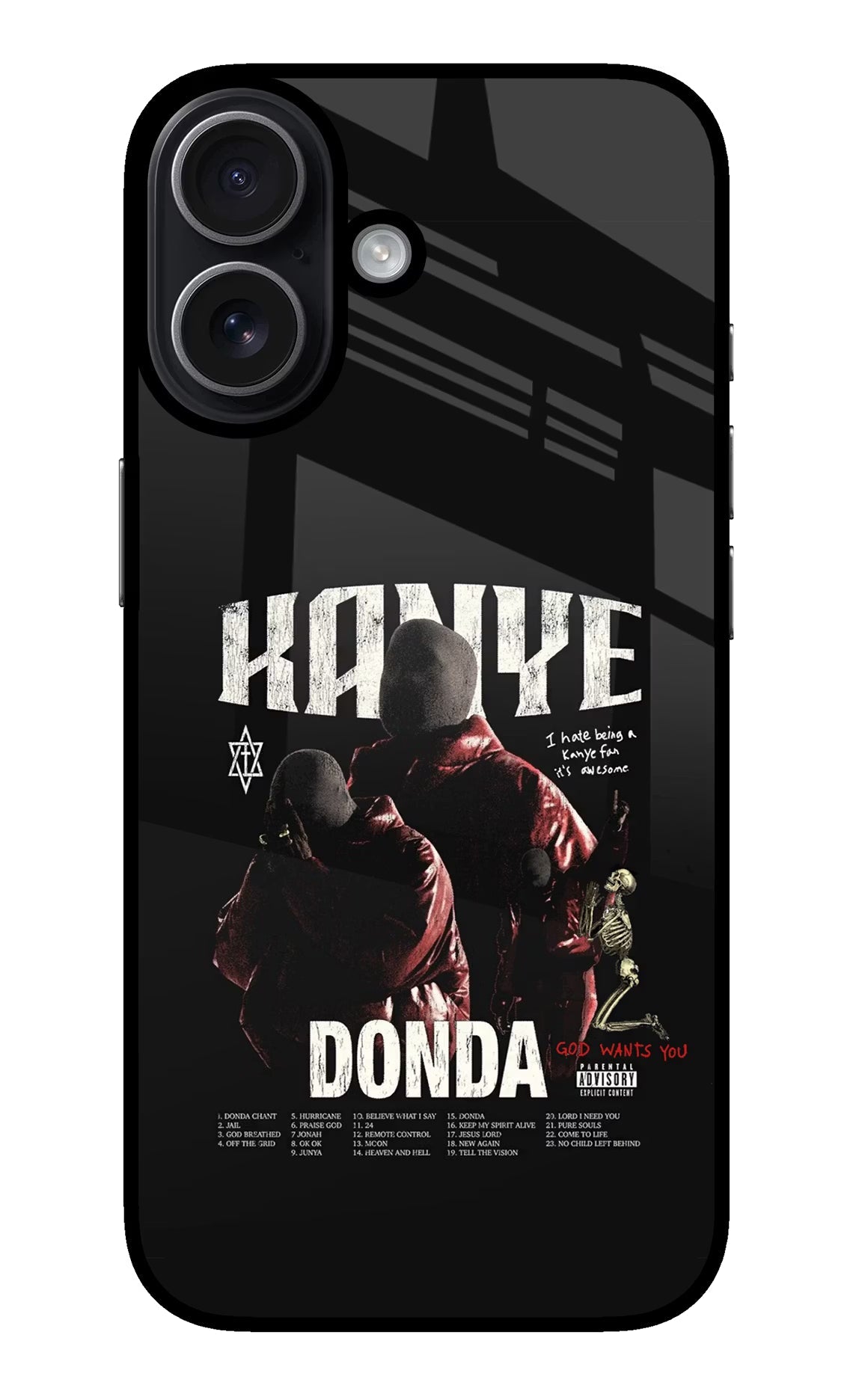 Donda Kanye West iPhone 17 Glass Case