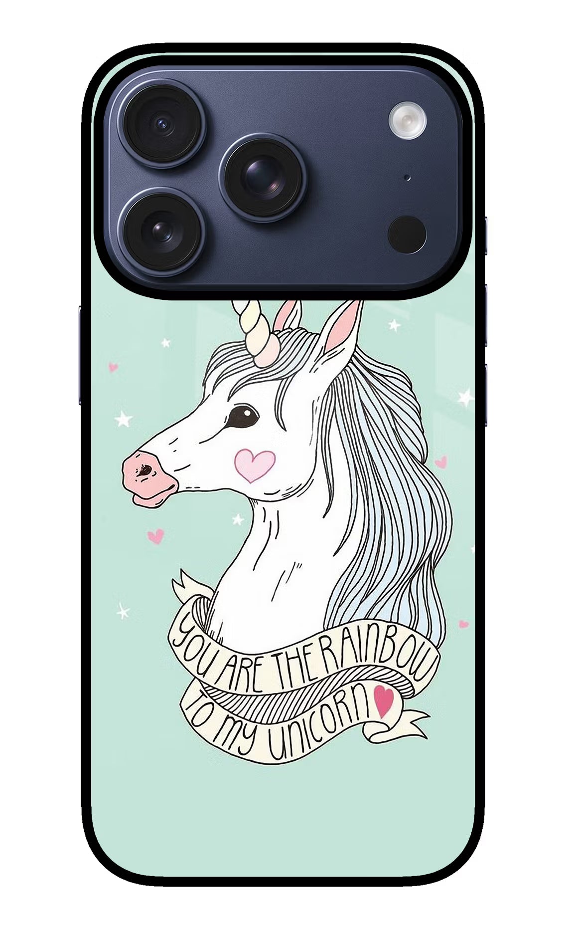 Unicorn Wallpaper iPhone 17 Pro Glass Case