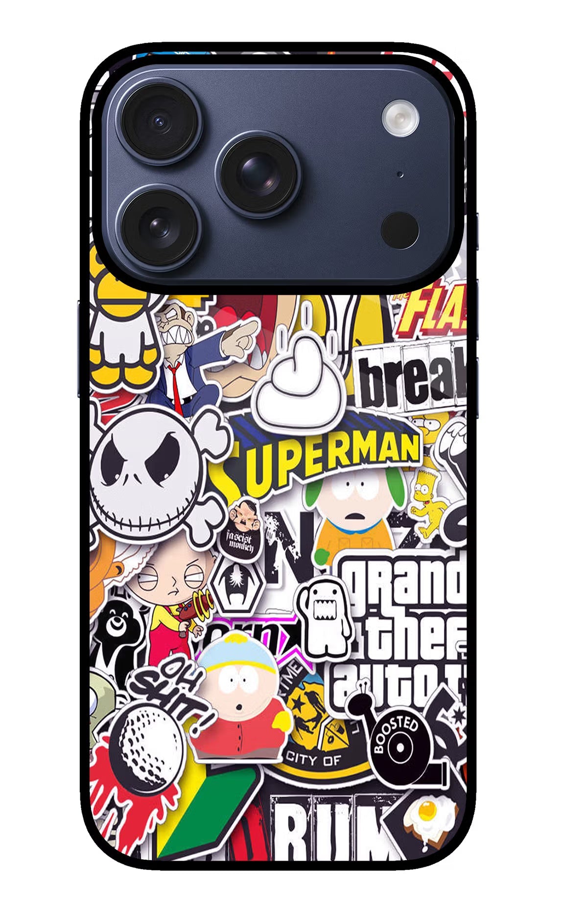Sticker Bomb iPhone 17 Pro Back Cover