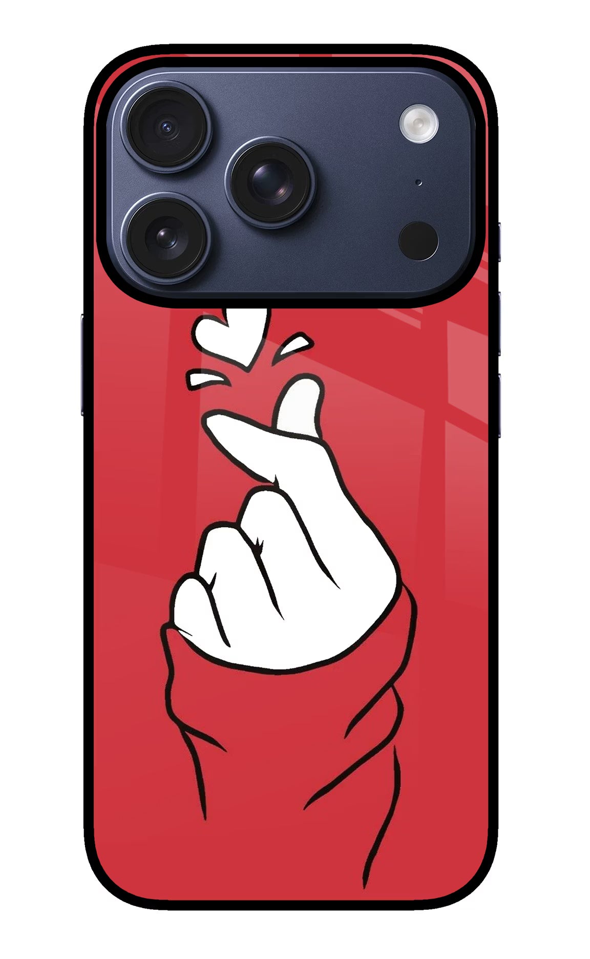 Korean Love Sign iPhone 17 Pro Back Cover