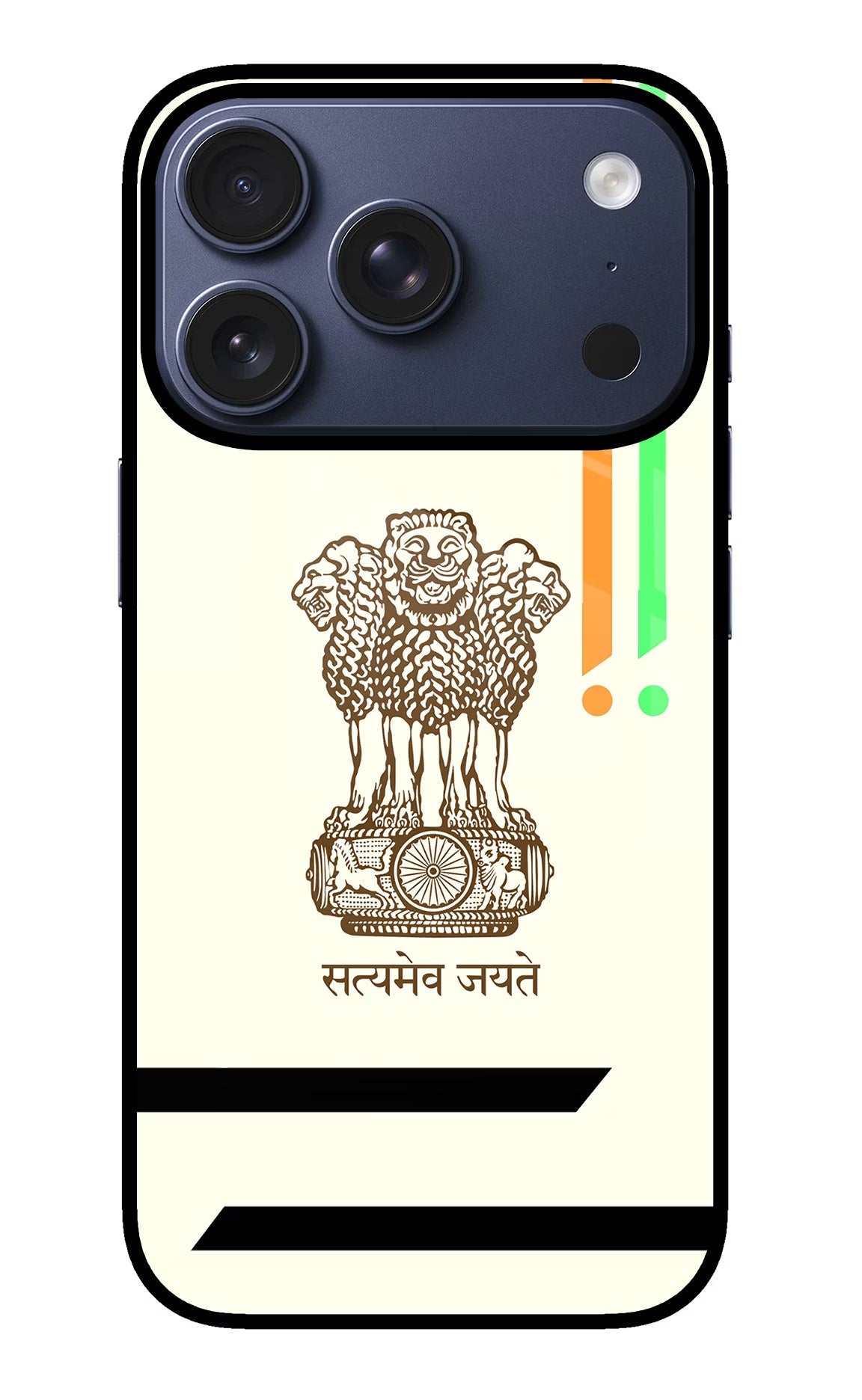 Satyamev Jayate Brown Logo iPhone 17 Pro Back Cover