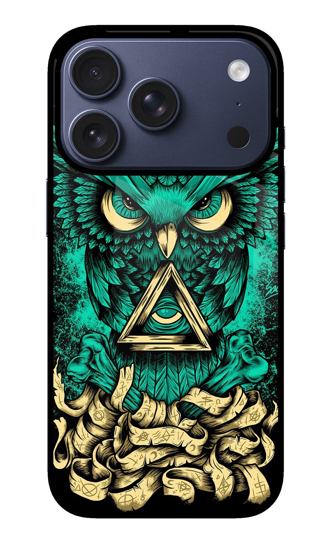 Green Owl iPhone 17 Pro Back Cover