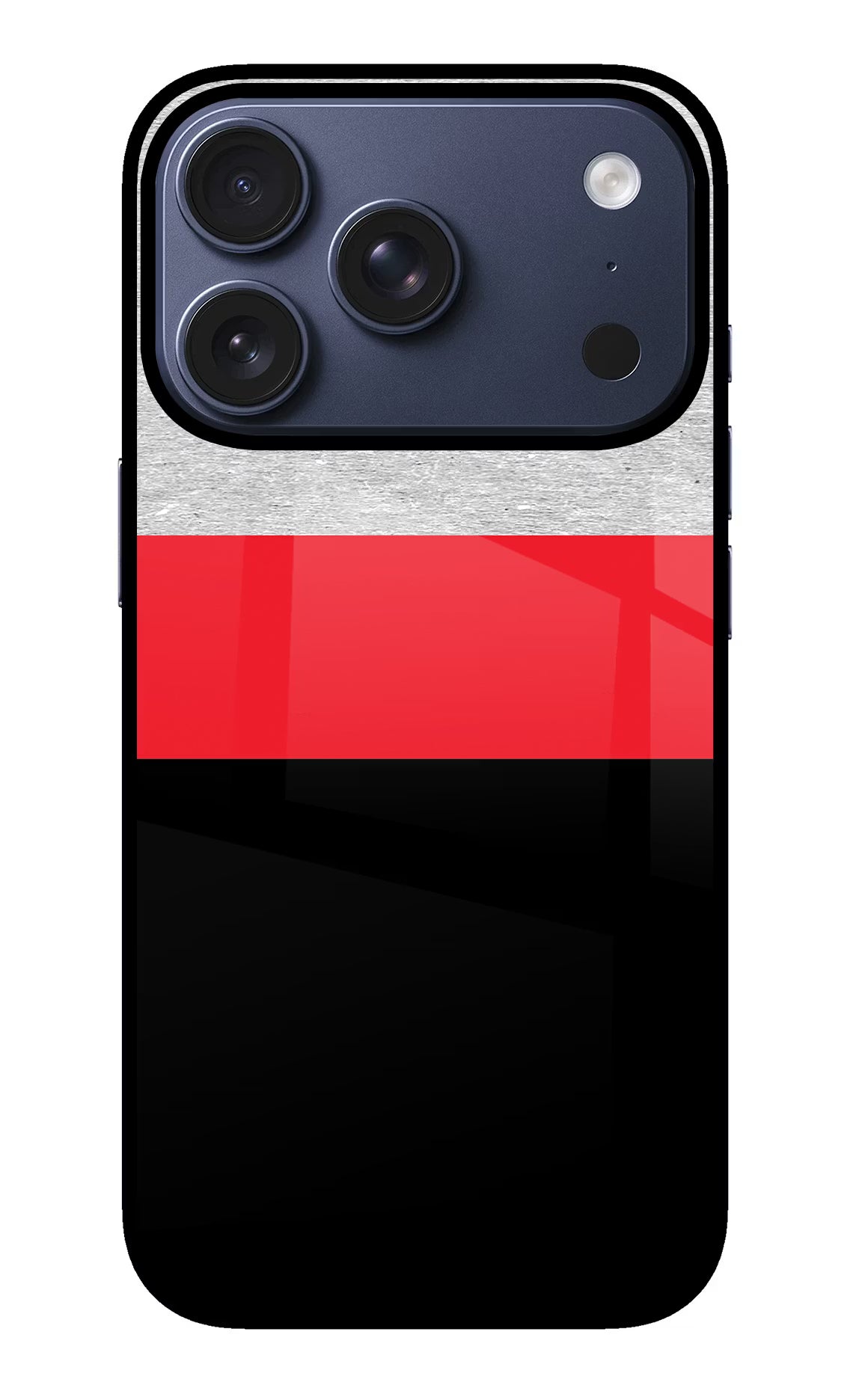 Tri Color Pattern iPhone 17 Pro Back Cover
