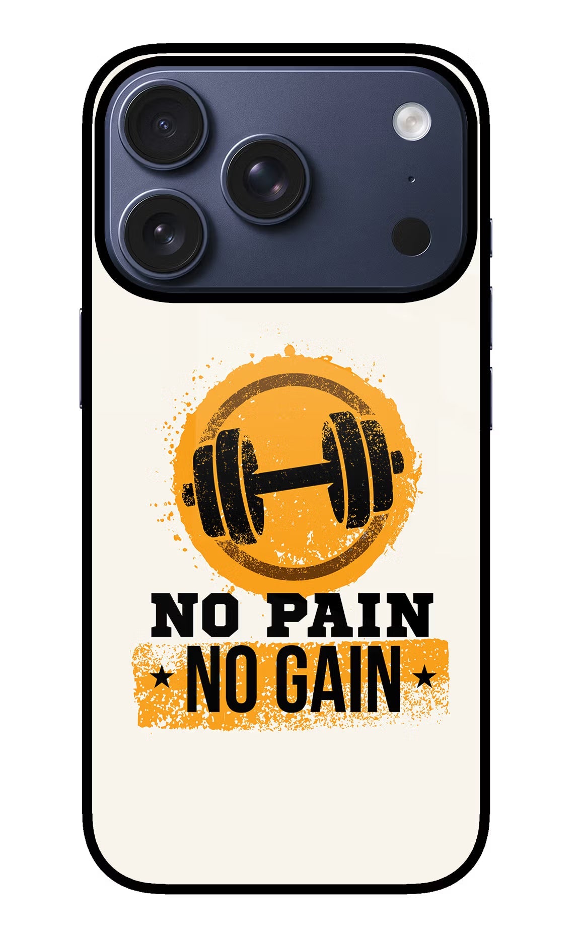 No Pain No Gain iPhone 17 Pro Back Cover