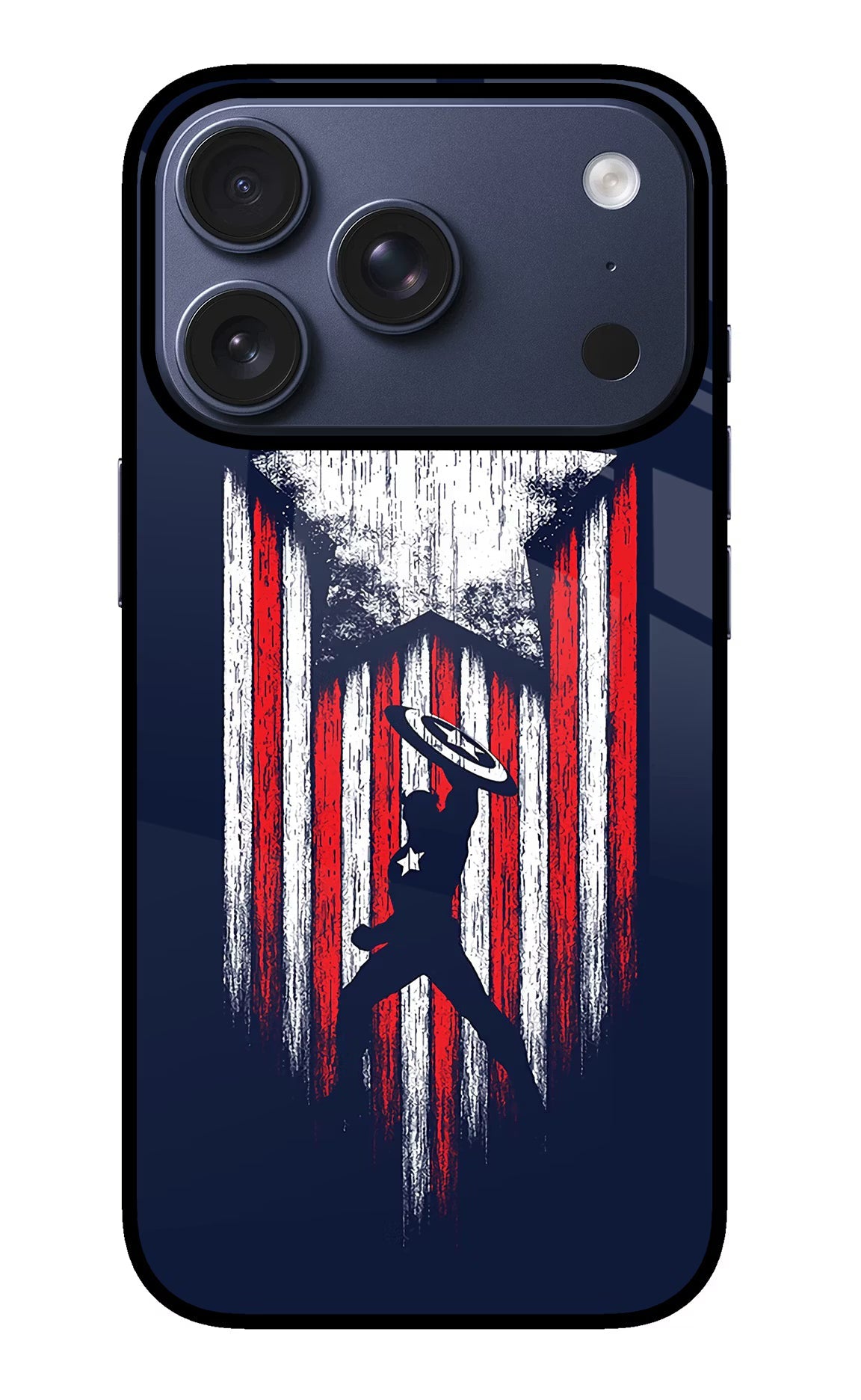 Captain America Marvel Art iPhone 17 Pro Back Cover
