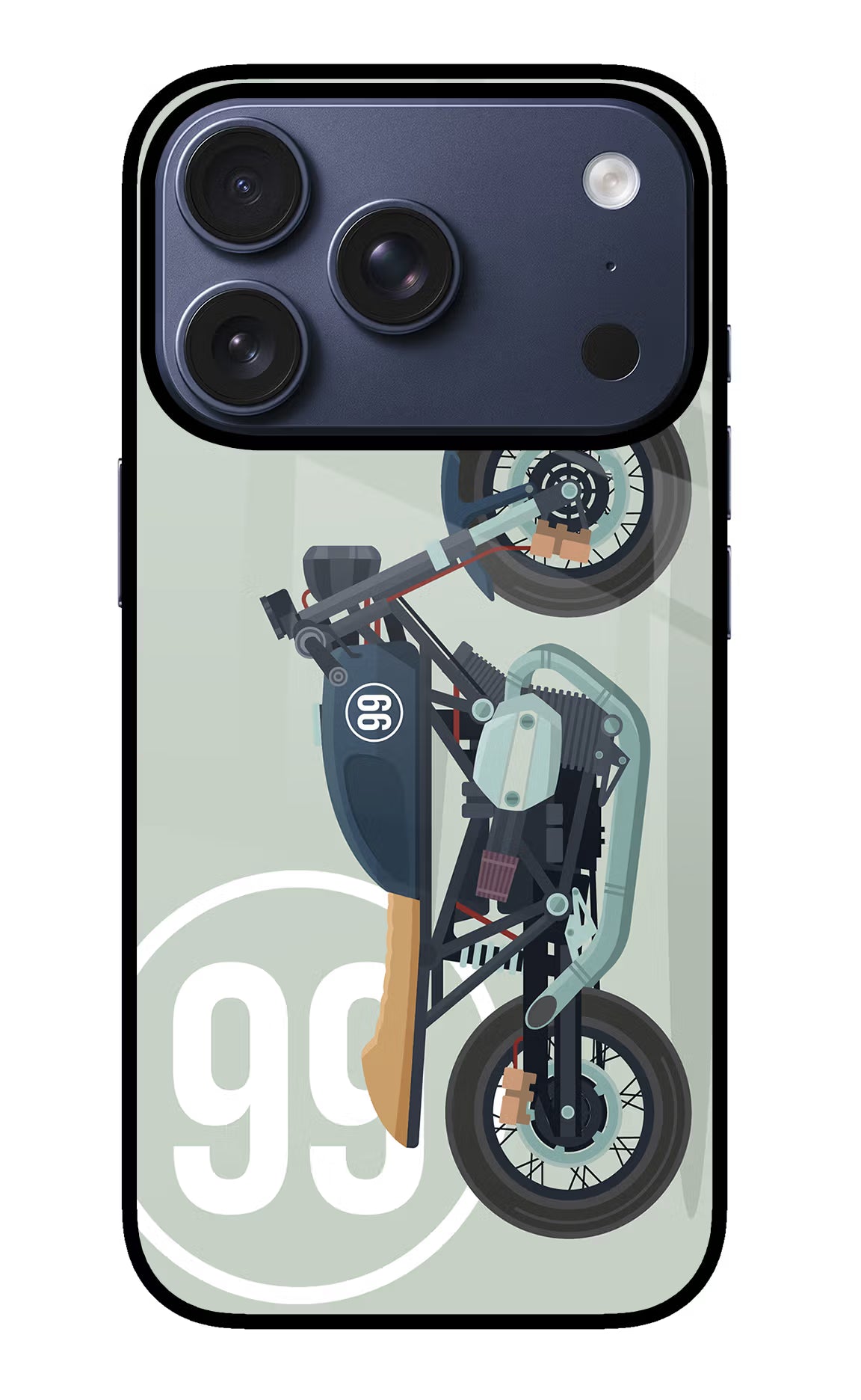 Classic Cafe Racer 99 iPhone 17 Pro Back Cover