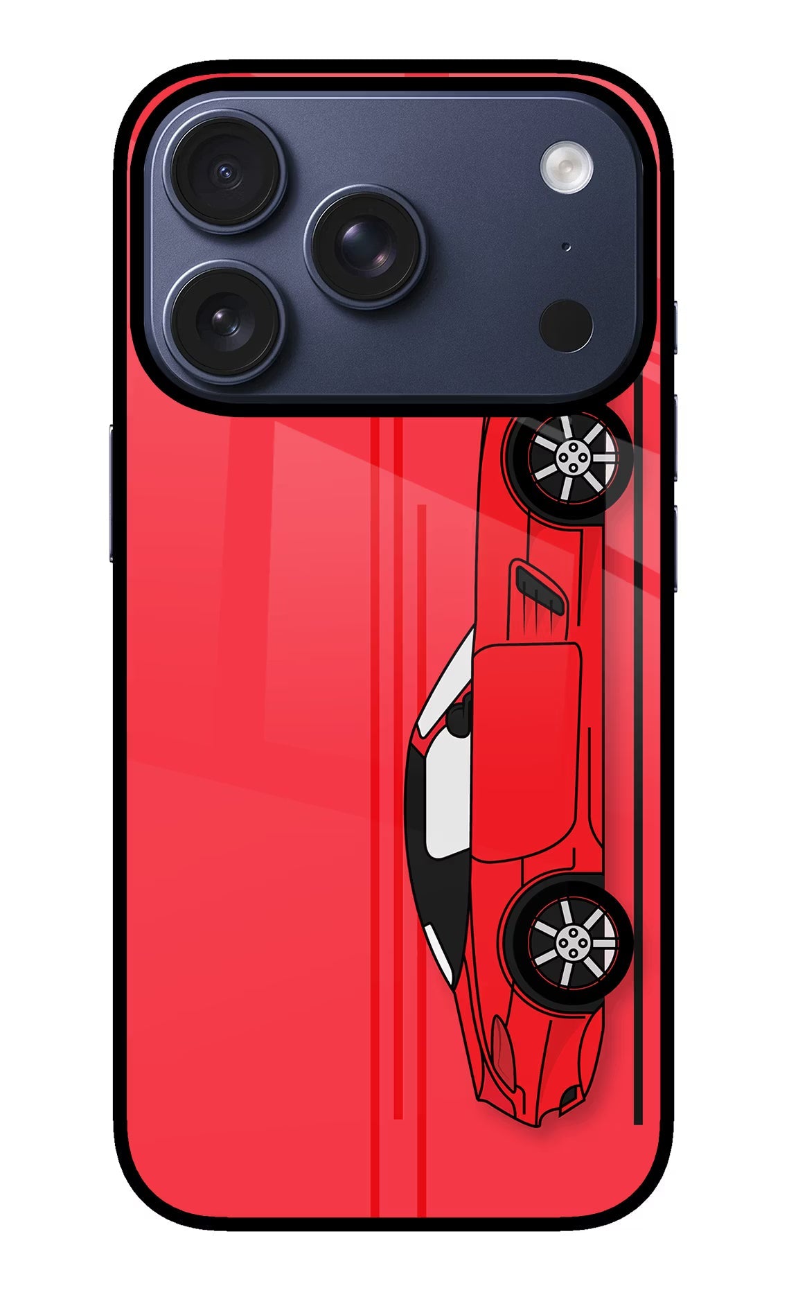 Red Velocity iPhone 17 Pro Back Cover