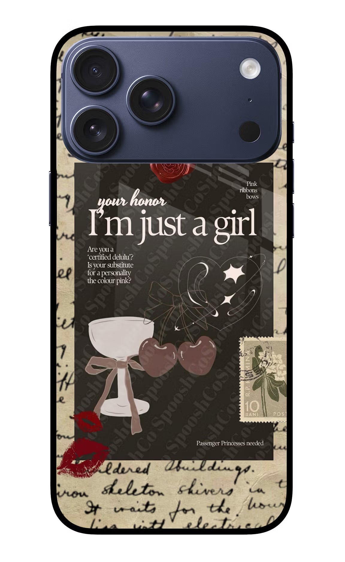 I am just a girl iPhone 17 Pro Max Glass Case