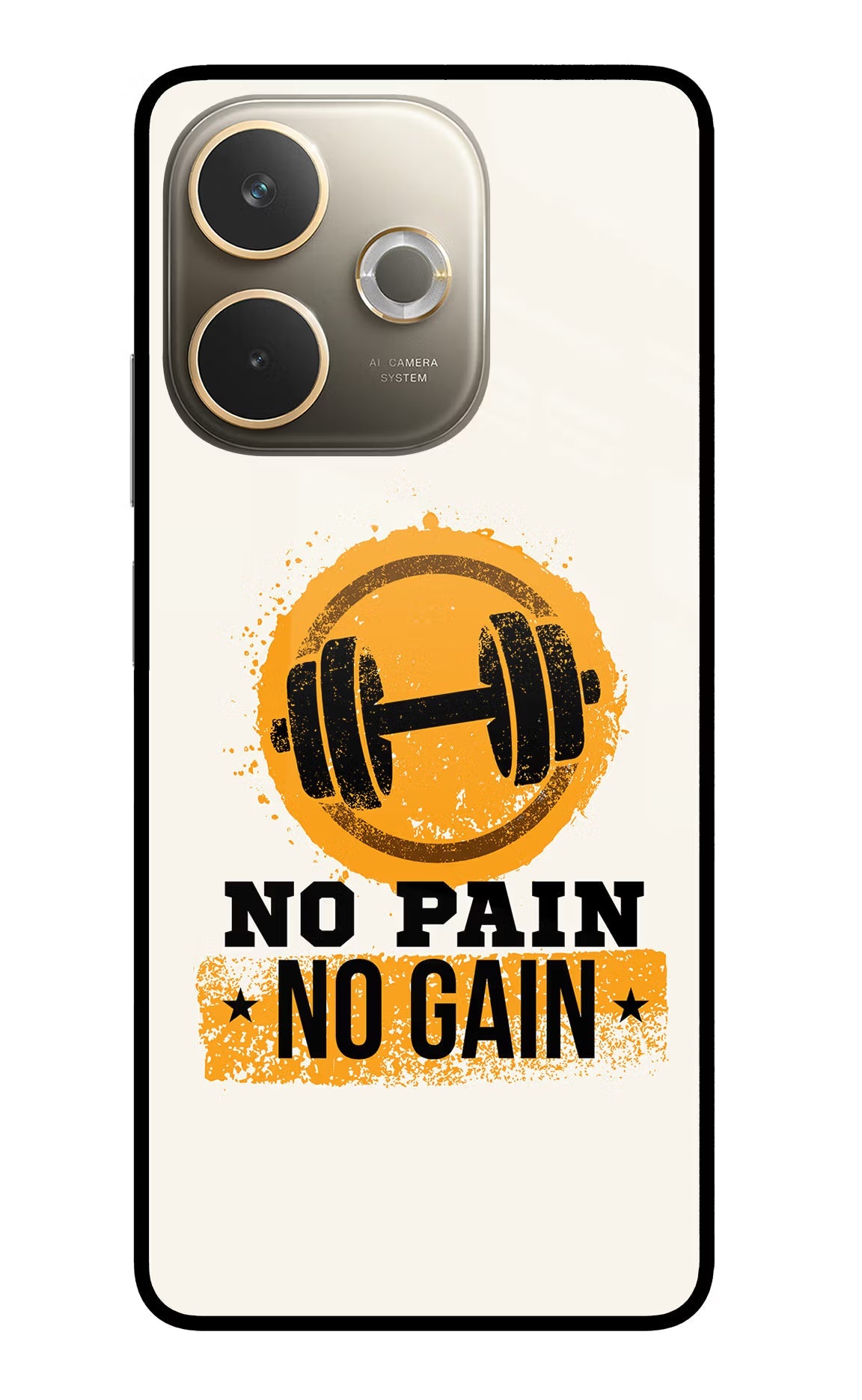 No Pain No Gain Oppo A5 Pro 5G Glass Case