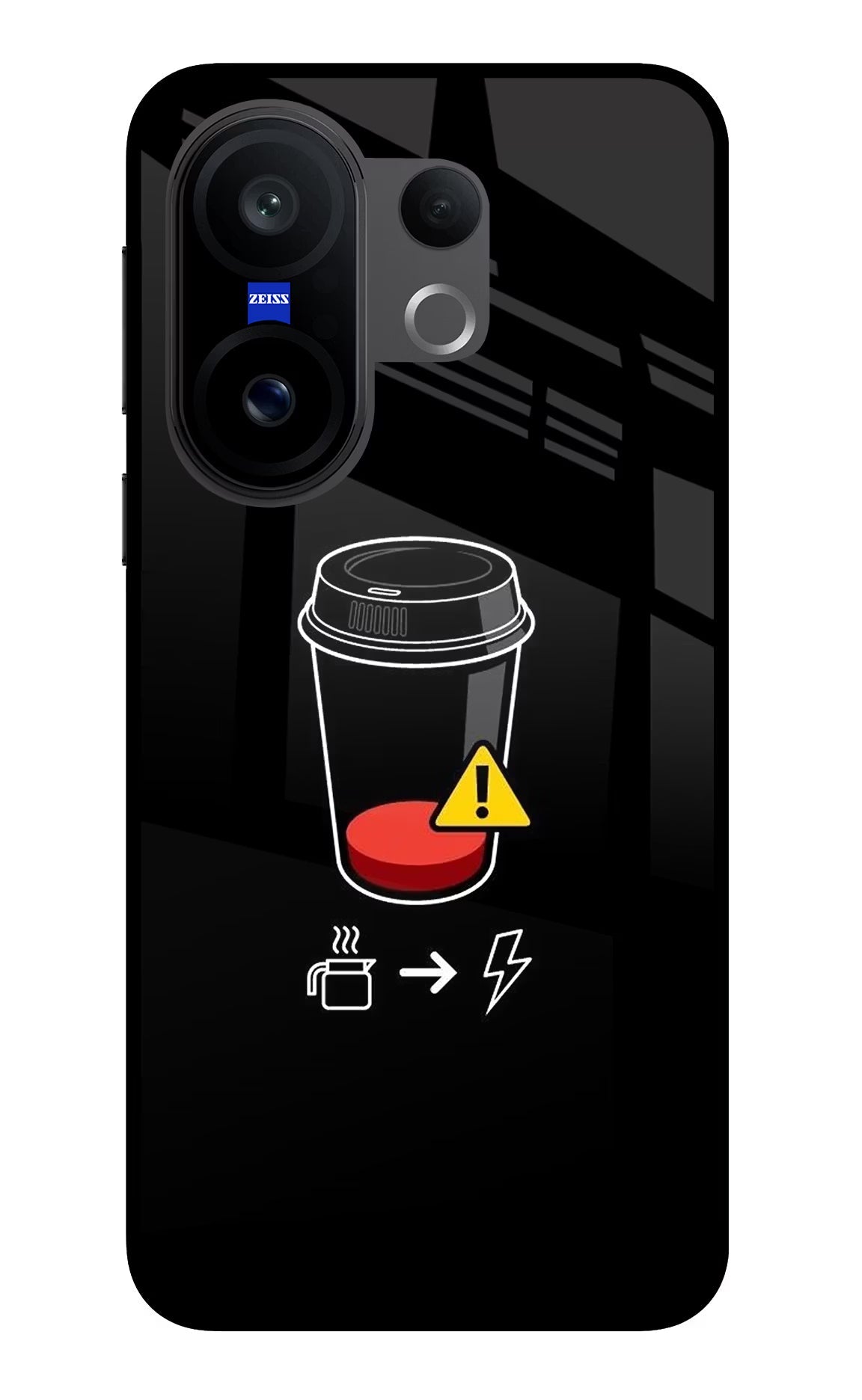 Coffee Vivo X200 FE Glass Case