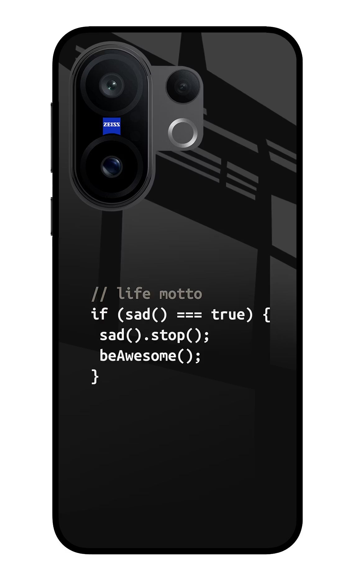 Life Motto Code Vivo X200 FE Glass Case