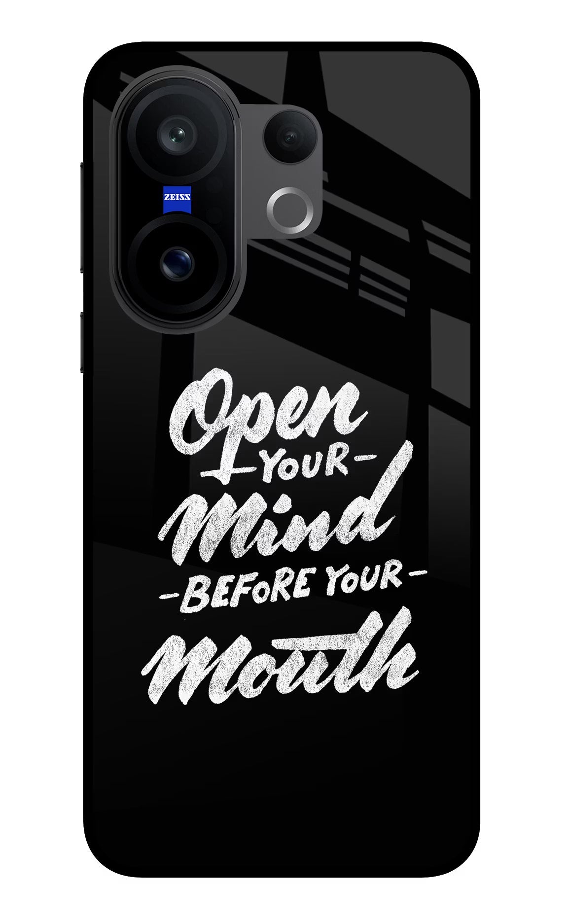 Open Your Mind Before Your Mouth Vivo X200 FE Glass Case