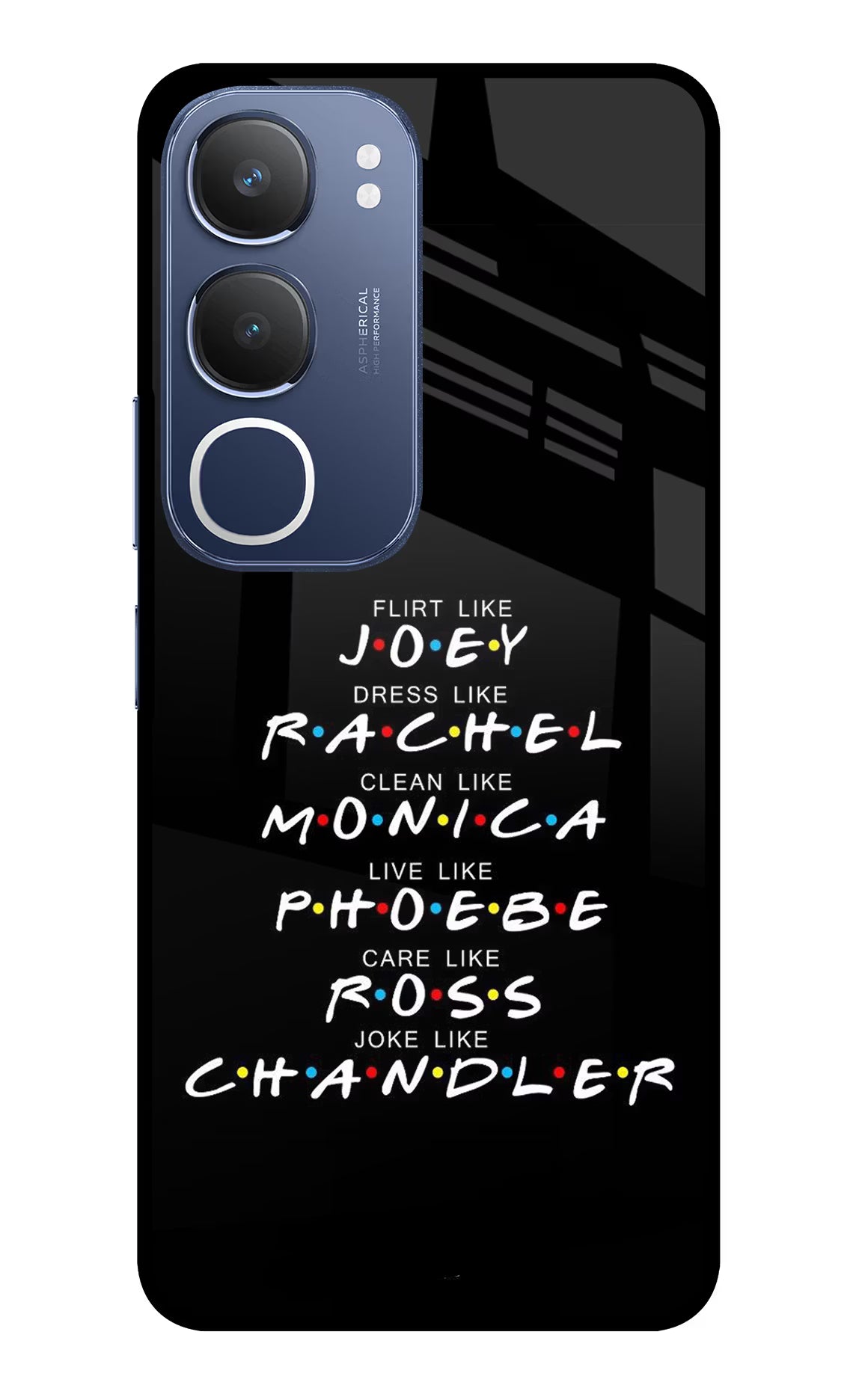 FRIENDS Character Vivo Y29 5G Glass Case