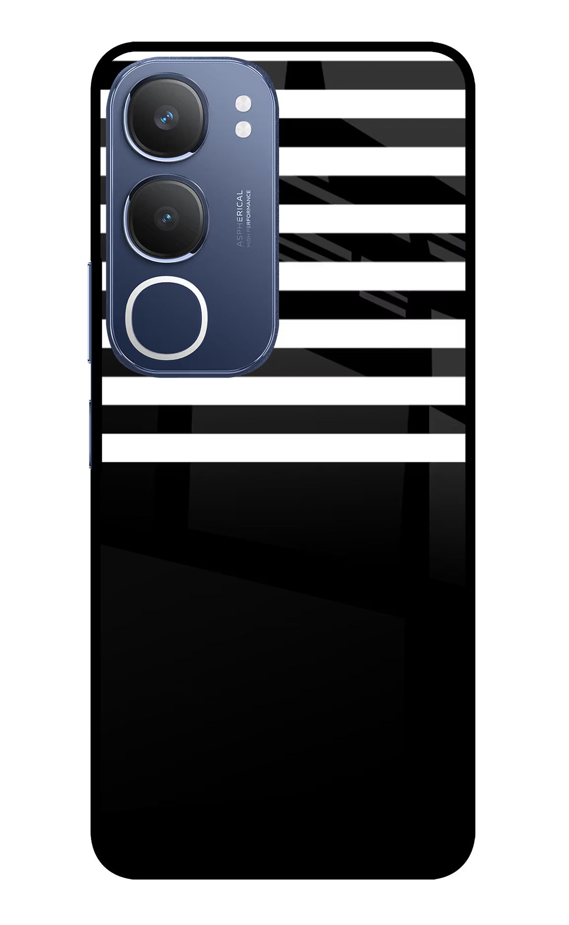 Black and White Print Vivo Y29 5G Glass Case