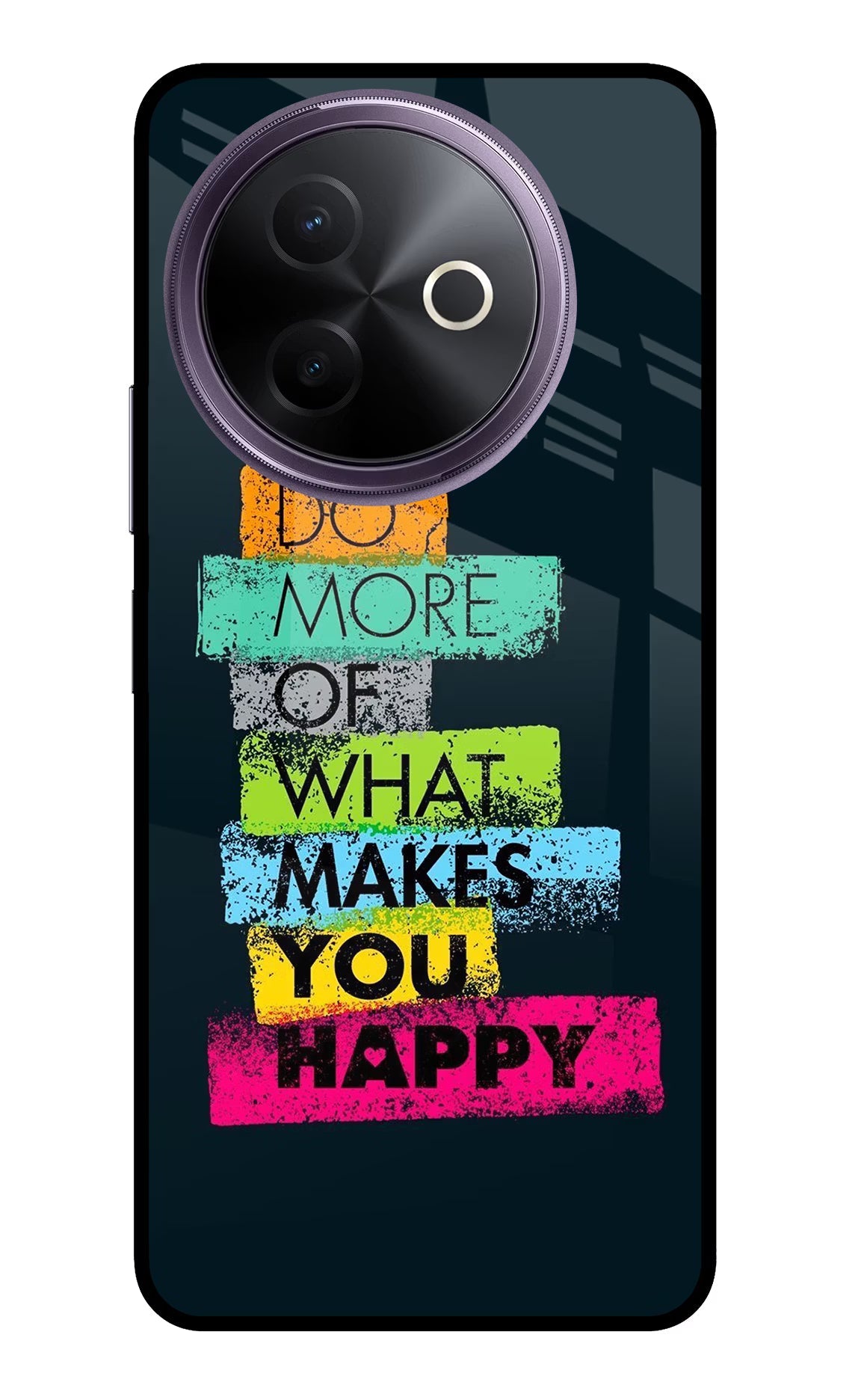 Do More Of What Makes You Happy Vivo Y39 5G Glass Case