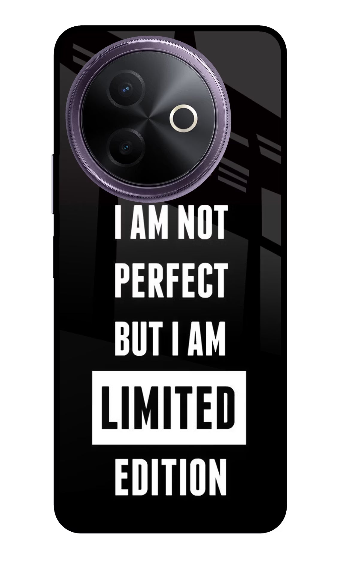 I Am Not Perfect But I Am Limited Edition Vivo Y39 5G Glass Case