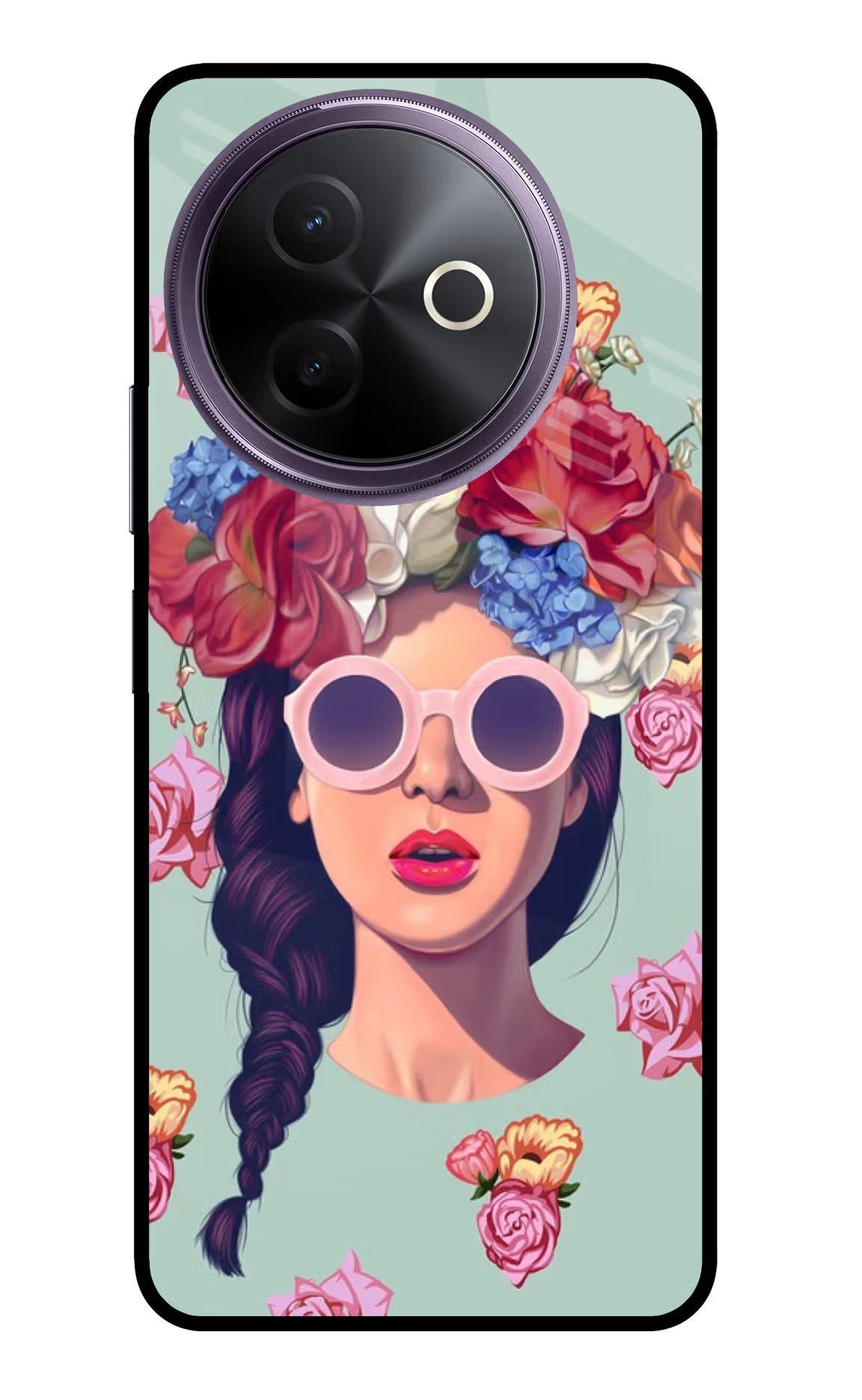 Pretty Girl Vivo Y39 5G Glass Case
