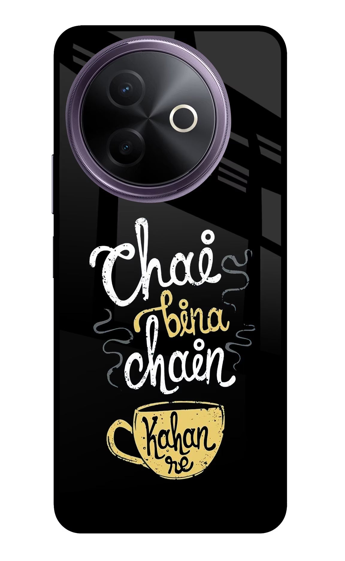 Chai Bina Chain Kaha Re Vivo Y39 5G Glass Case