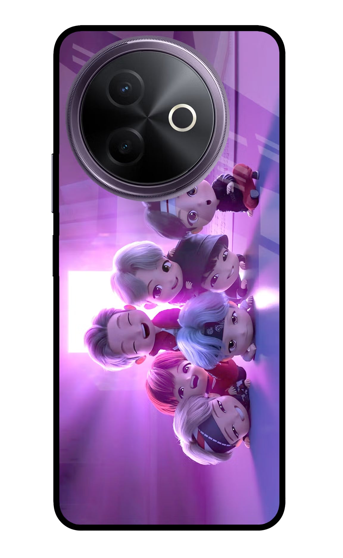 BTS Chibi Vivo Y39 5G Glass Case