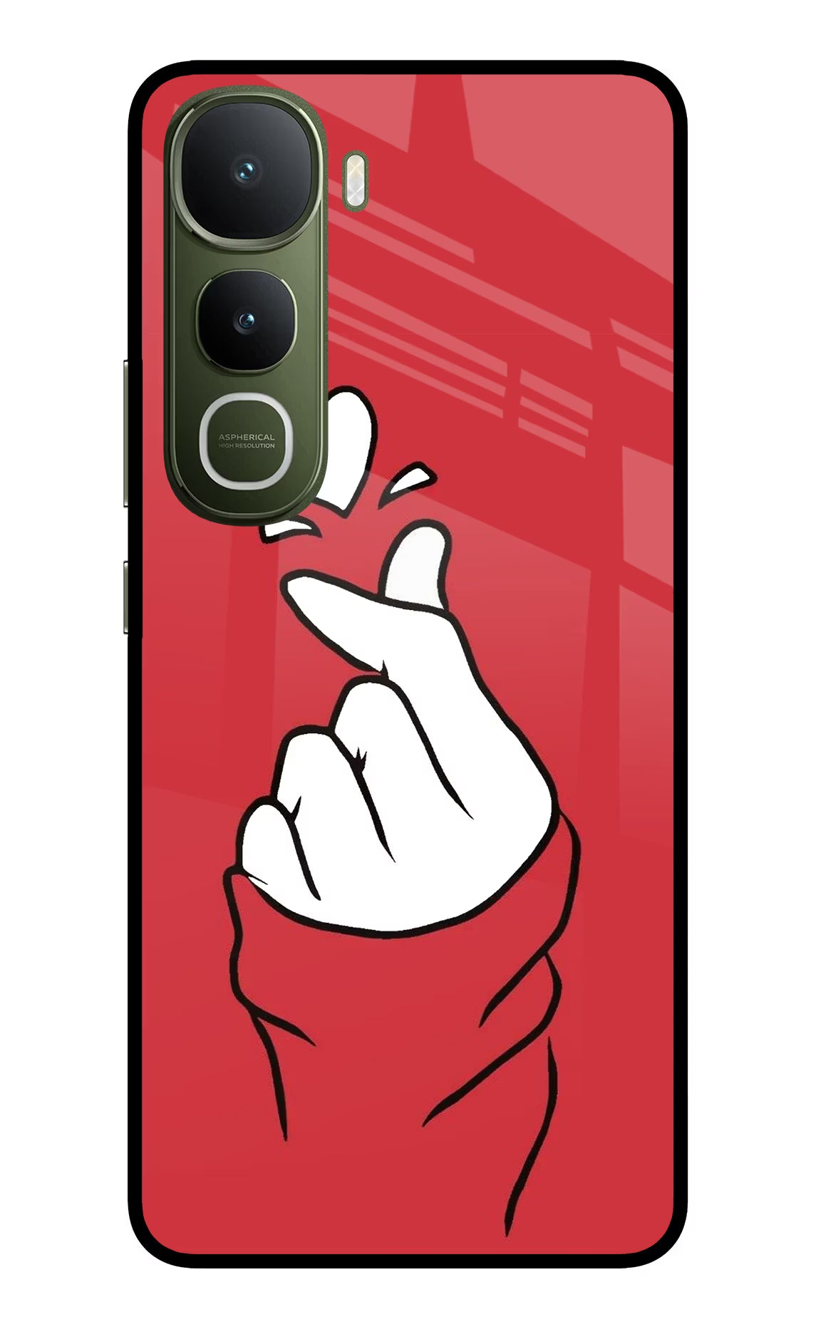 Korean Love Sign Vivo Y400 5G Glass Case