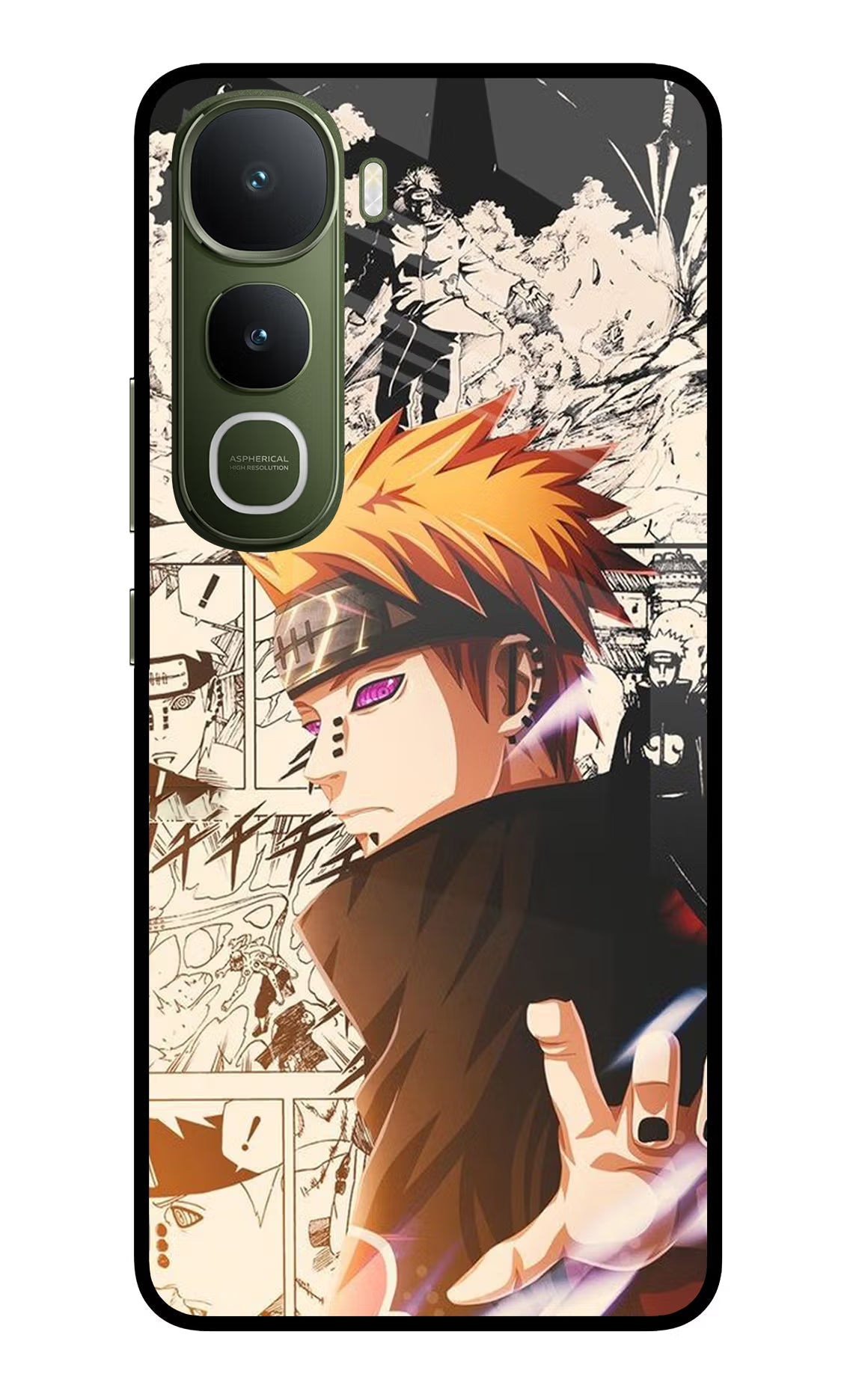 Pain Anime Vivo Y400 5G Glass Case