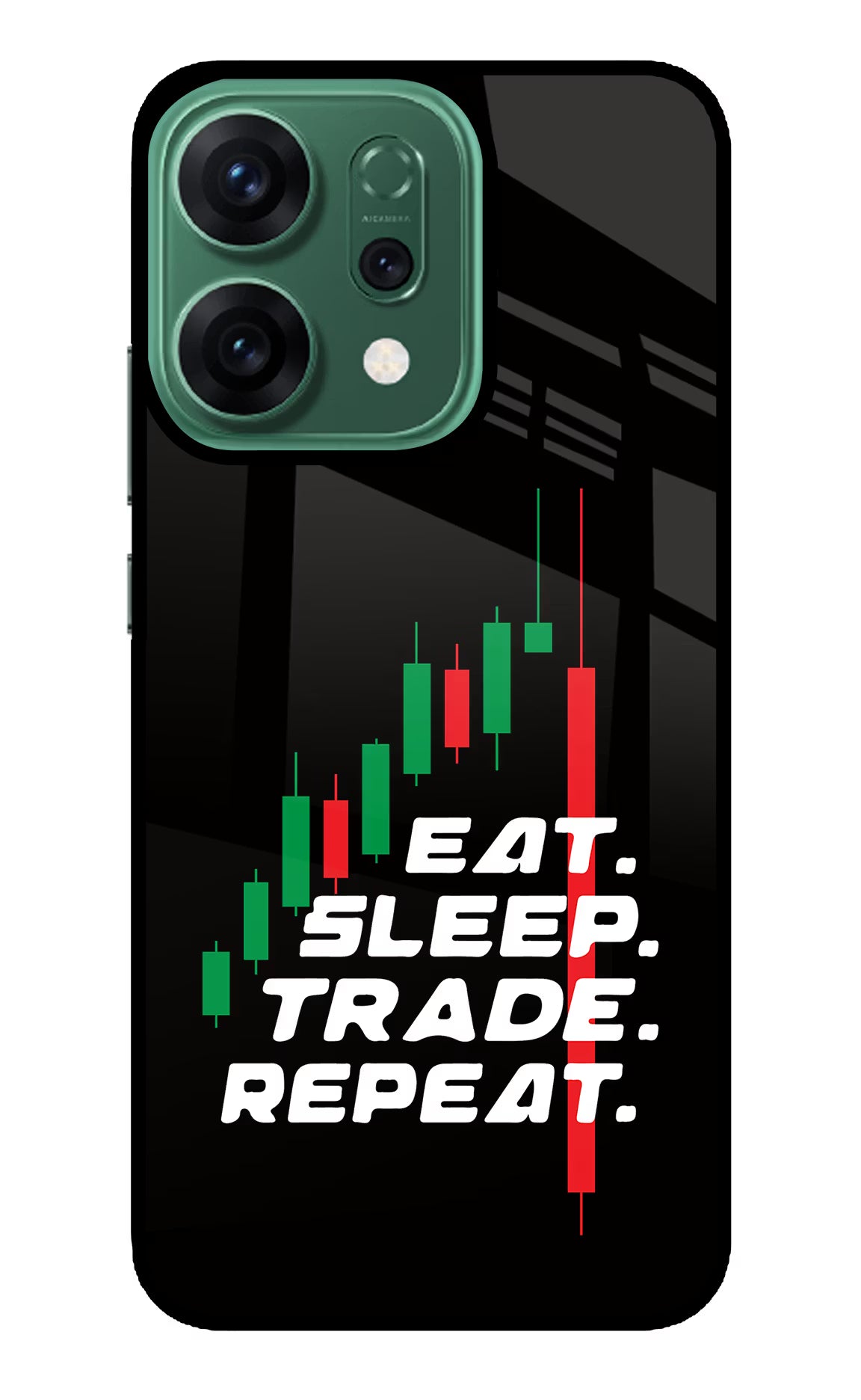 Eat Sleep Trade Repeat Oppo Reno14 5G Back Cover