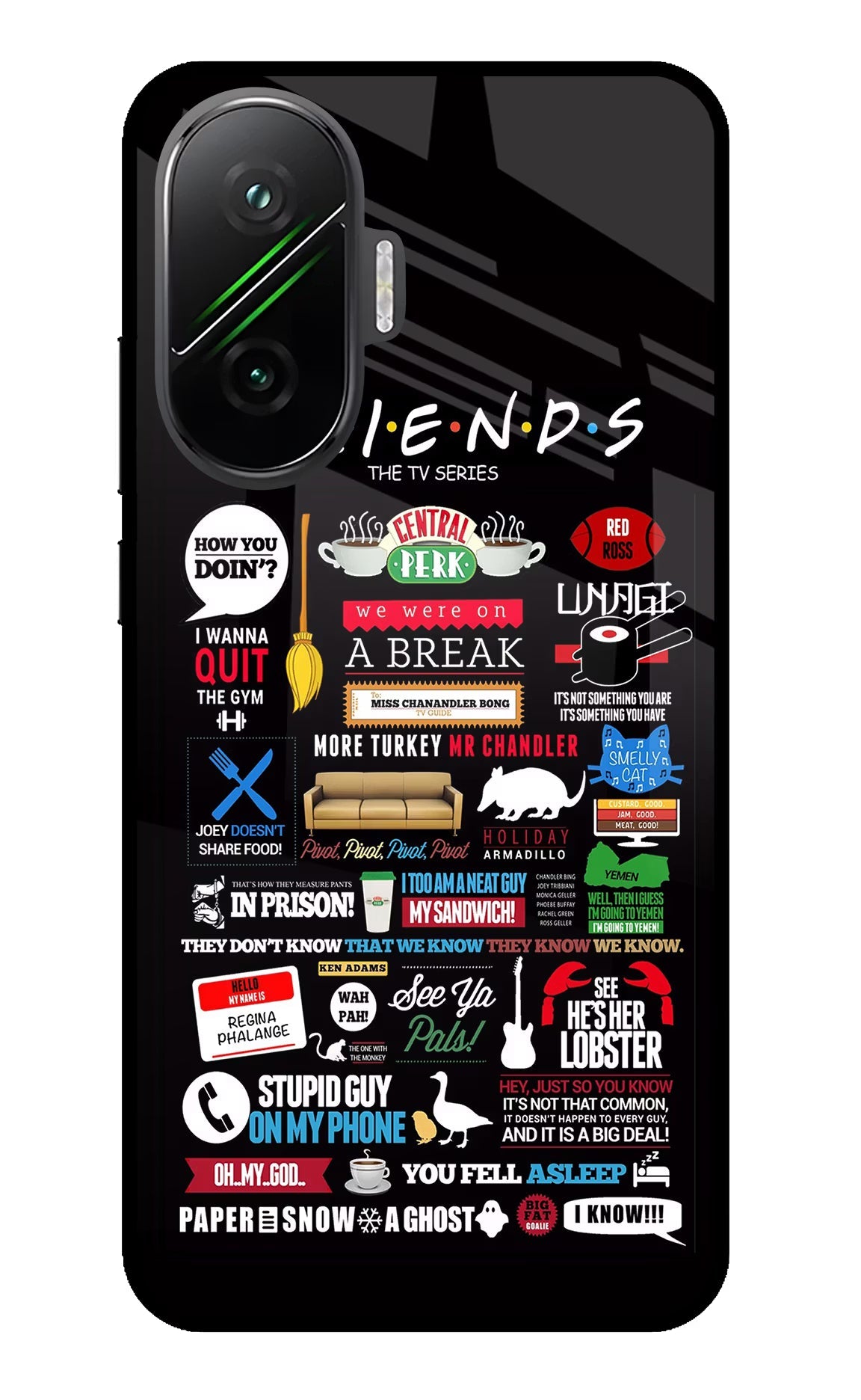 FRIENDS Poco F7 5G Glass Case