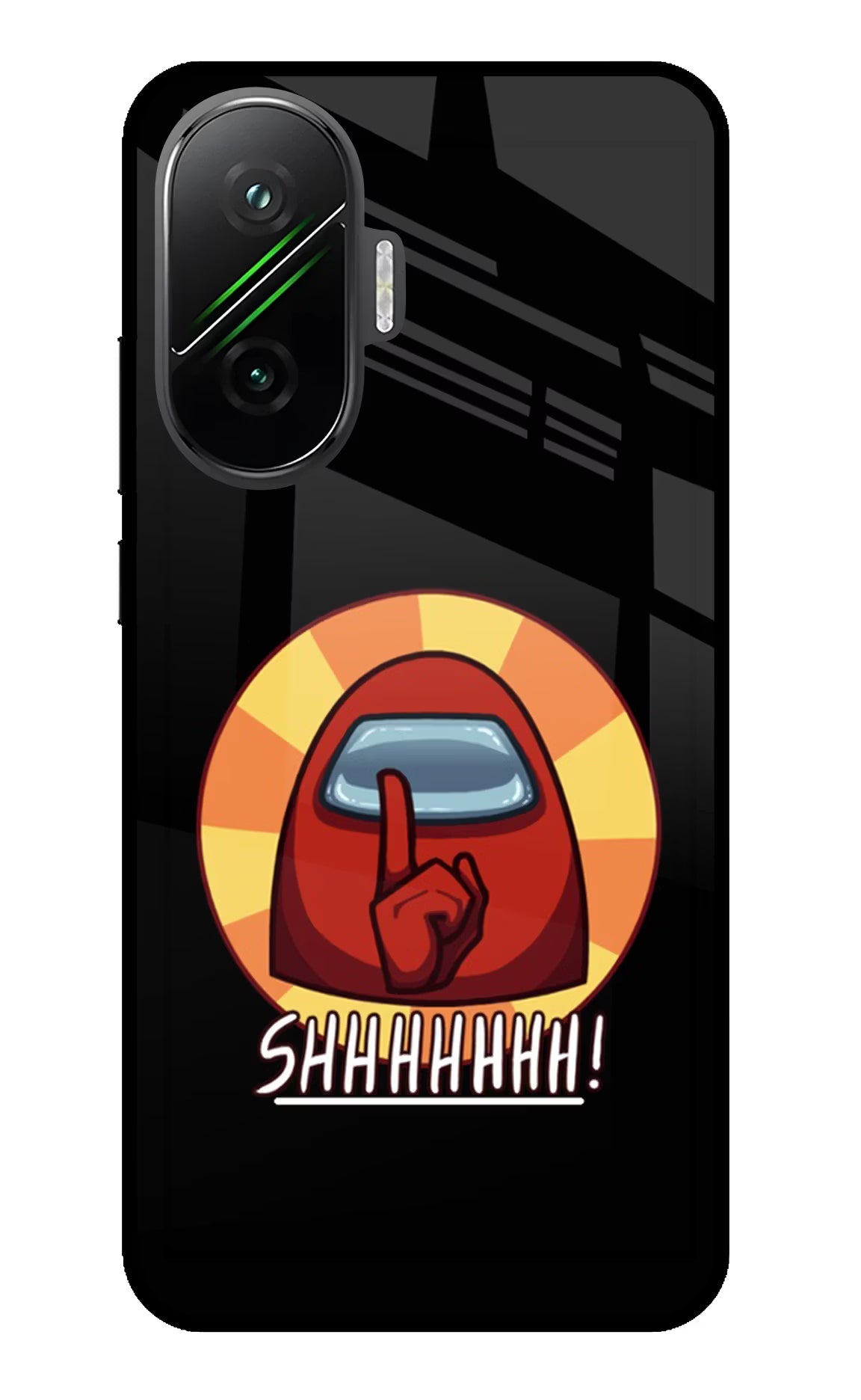Among Us Shhh! Poco F7 5G Glass Case