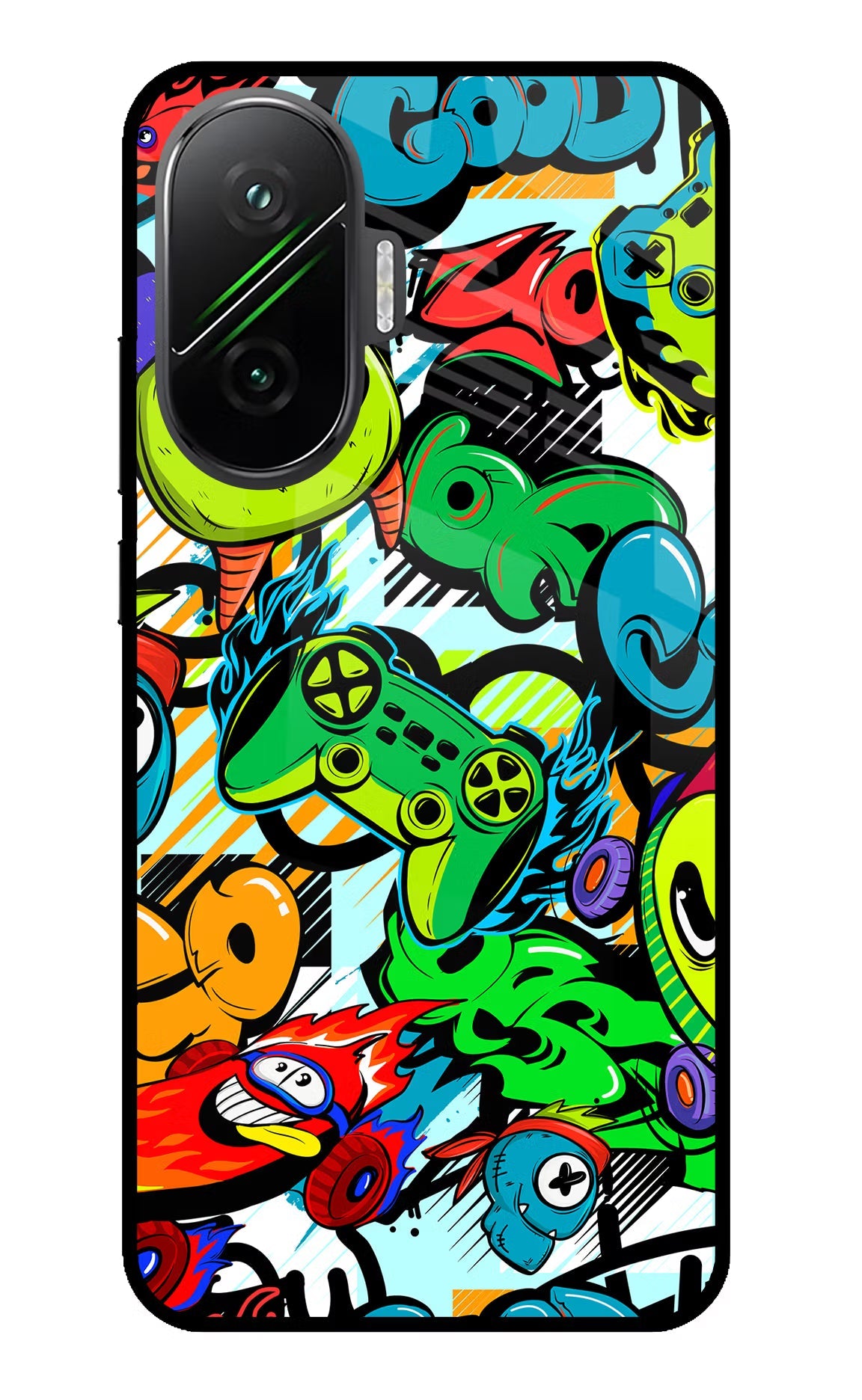 Game Doodle Poco F7 5G Glass Case