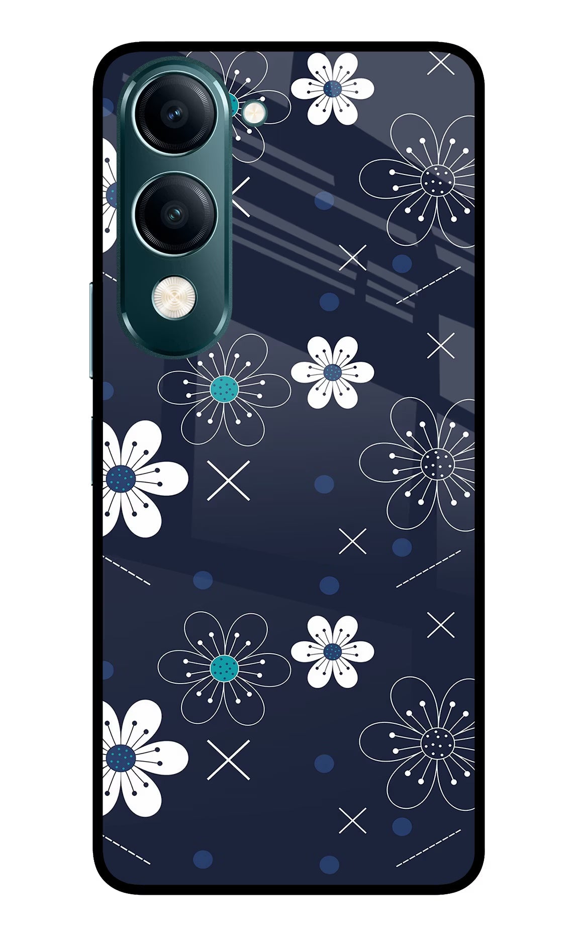 Flowers Vivo Y19s 5G Back Cover