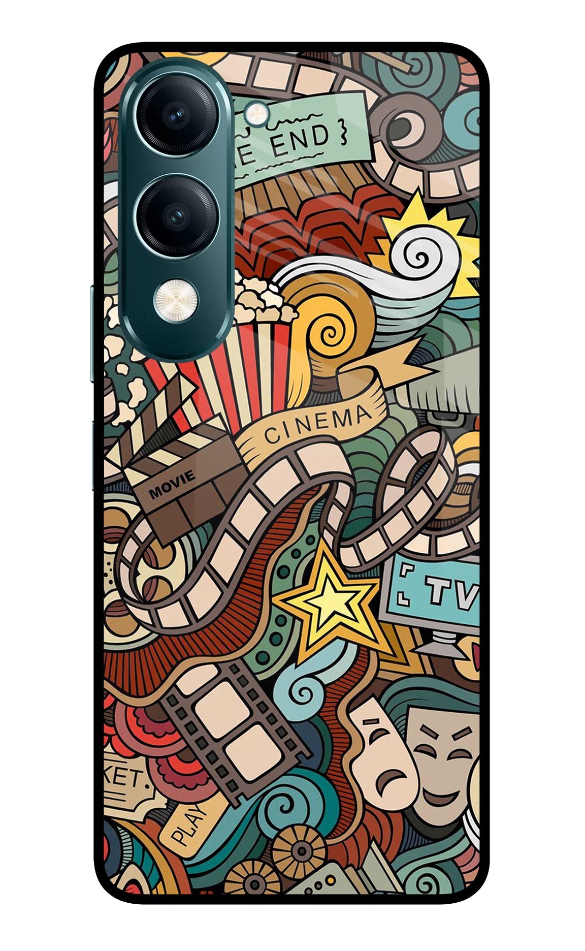 Cinema Abstract Vivo Y19s 5G Back Cover