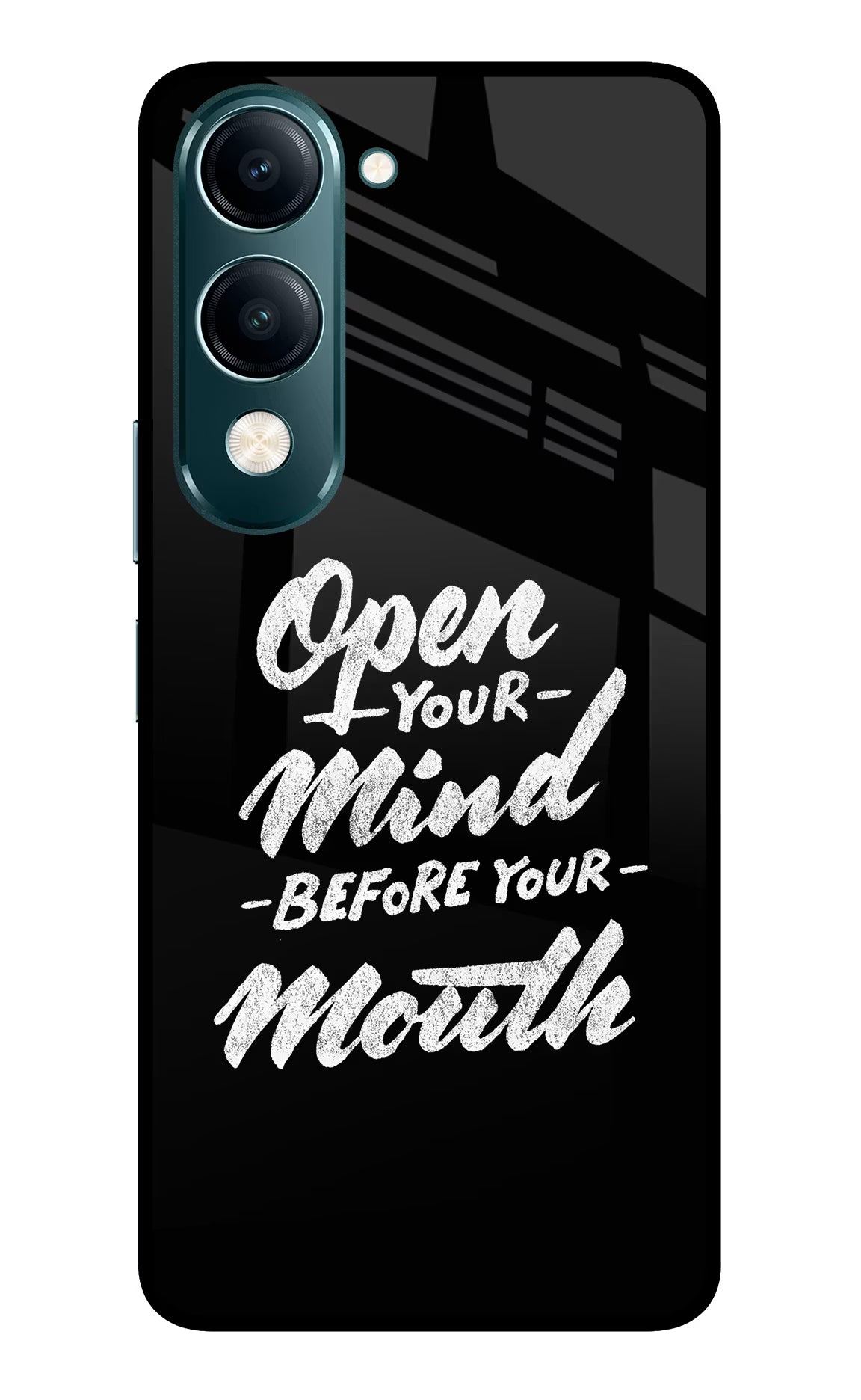 Open Your Mind Before Your Mouth Vivo Y19s 5G Back Cover