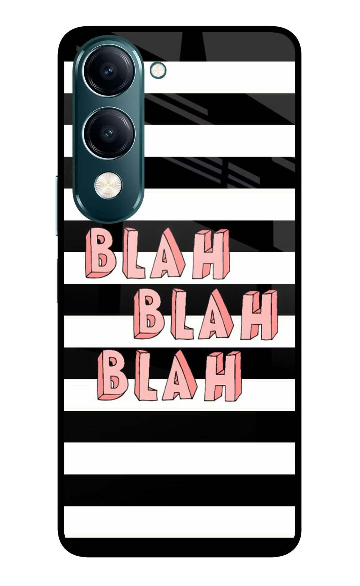 Blah Blah Blah Vivo Y19s 5G Glass Case
