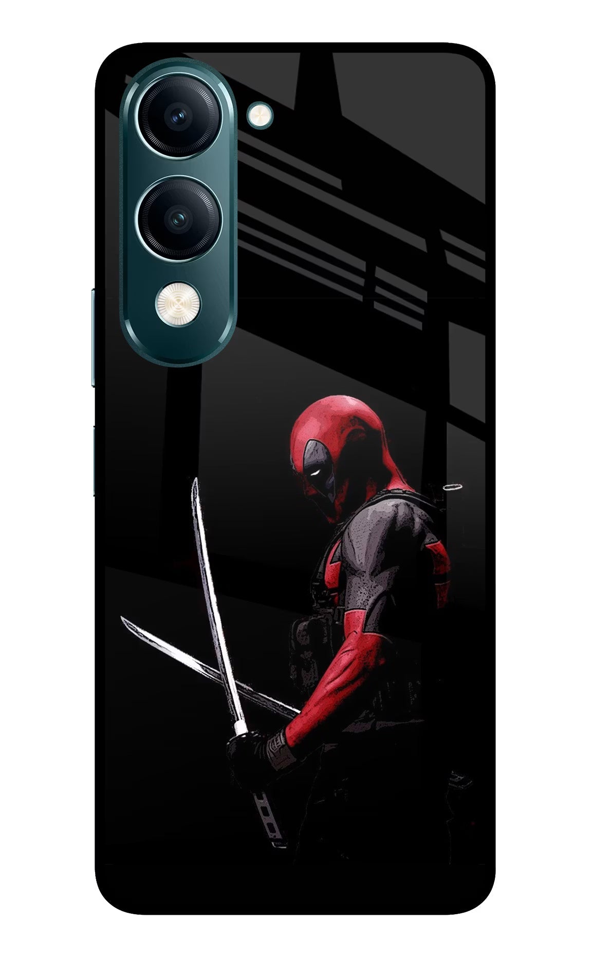 Deadpool Vivo Y19s 5G Glass Case
