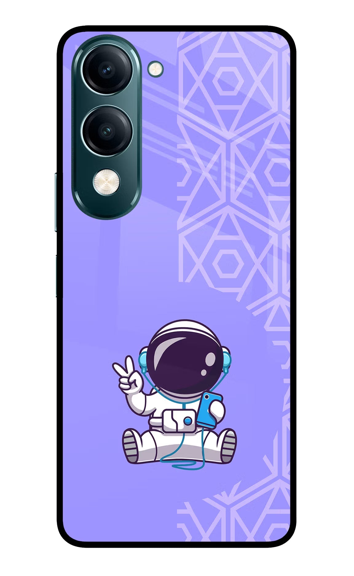 Cute Astronaut Chilling Vivo Y19s 5G Back Cover