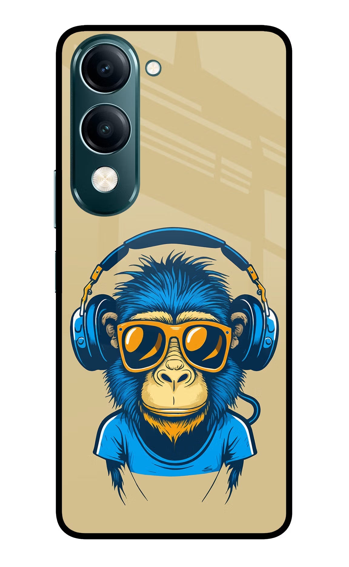 Monkey Headphone Vivo Y19s 5G Back Cover
