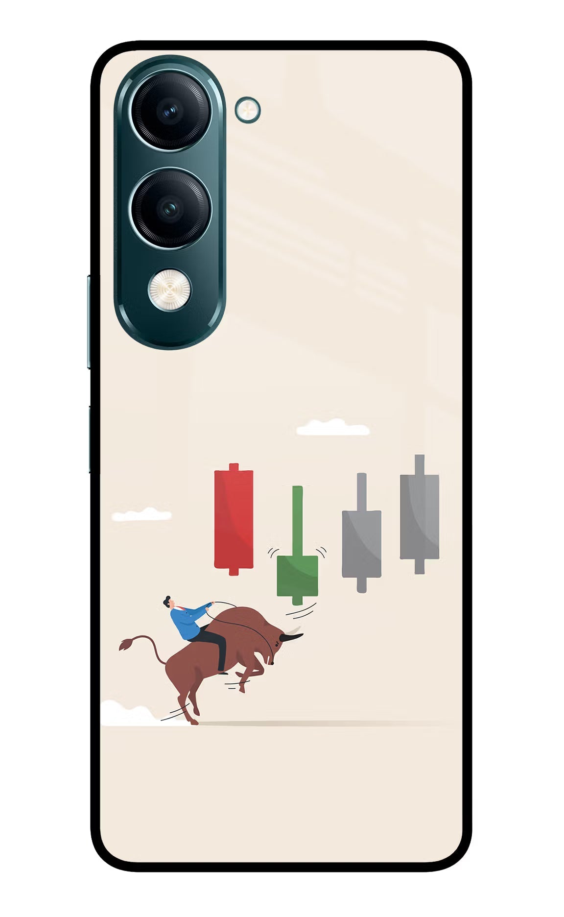 Bull Trading Momentum Vivo Y19s 5G Back Cover
