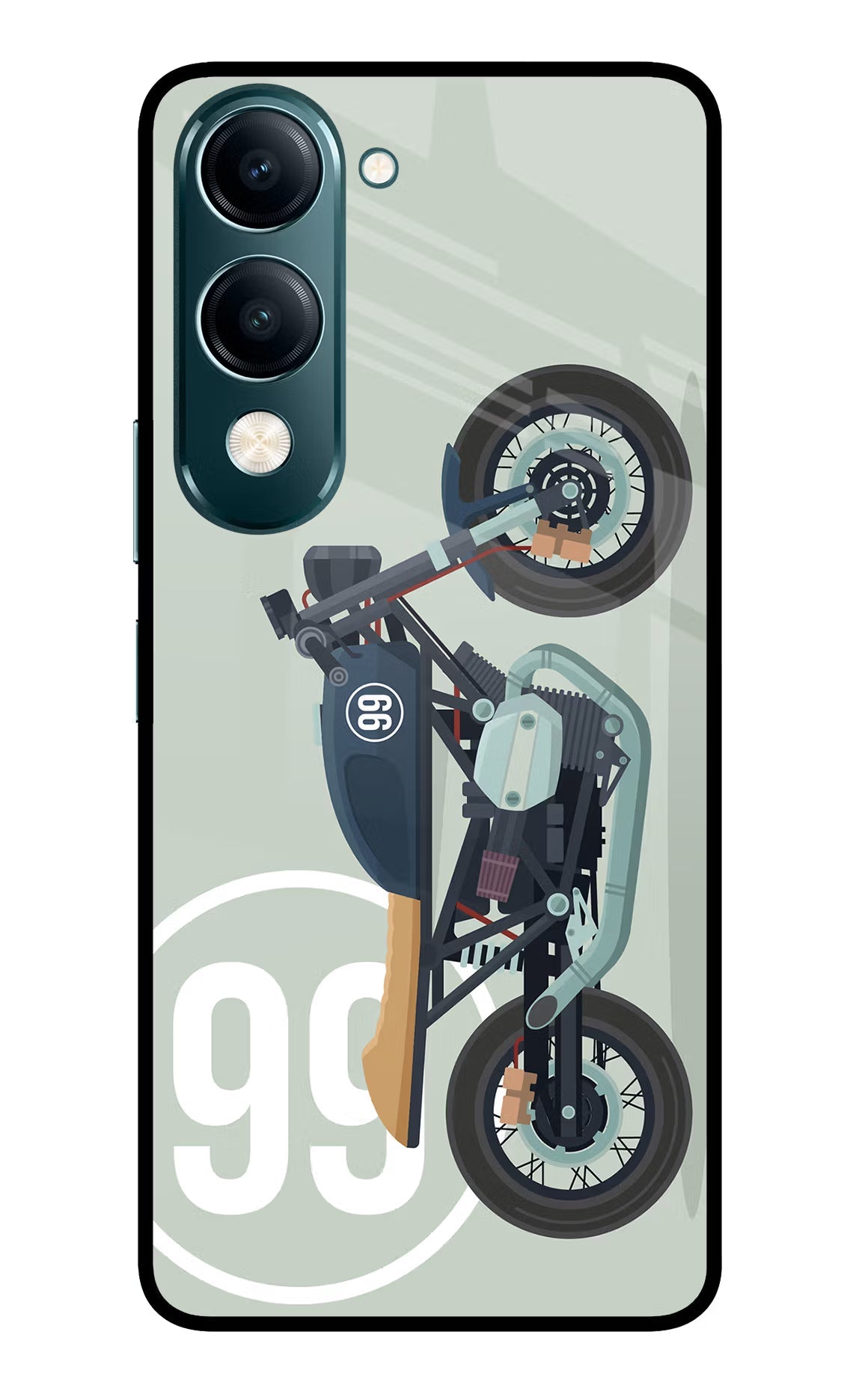 Classic Cafe Racer 99 Vivo Y19s 5G Back Cover