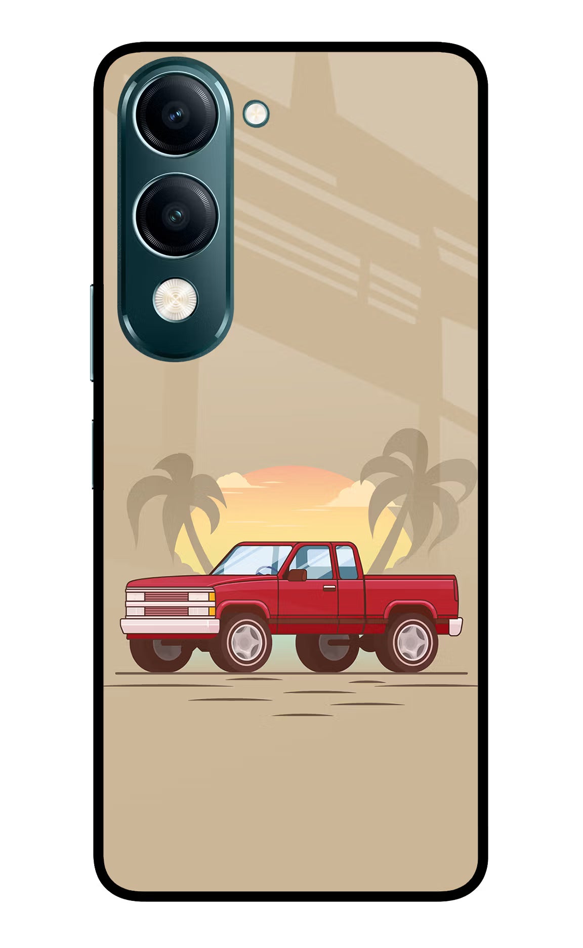 Desert Classic Drive Vivo Y19s 5G Glass Case