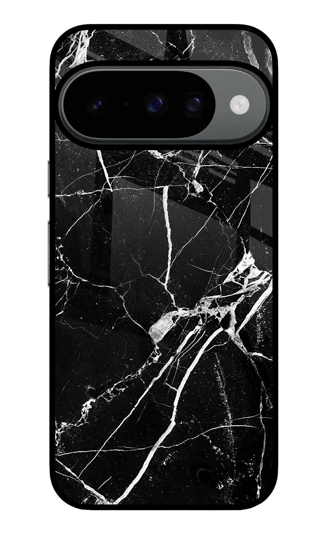 Black Marble Pattern Google Pixel 10 Back Cover