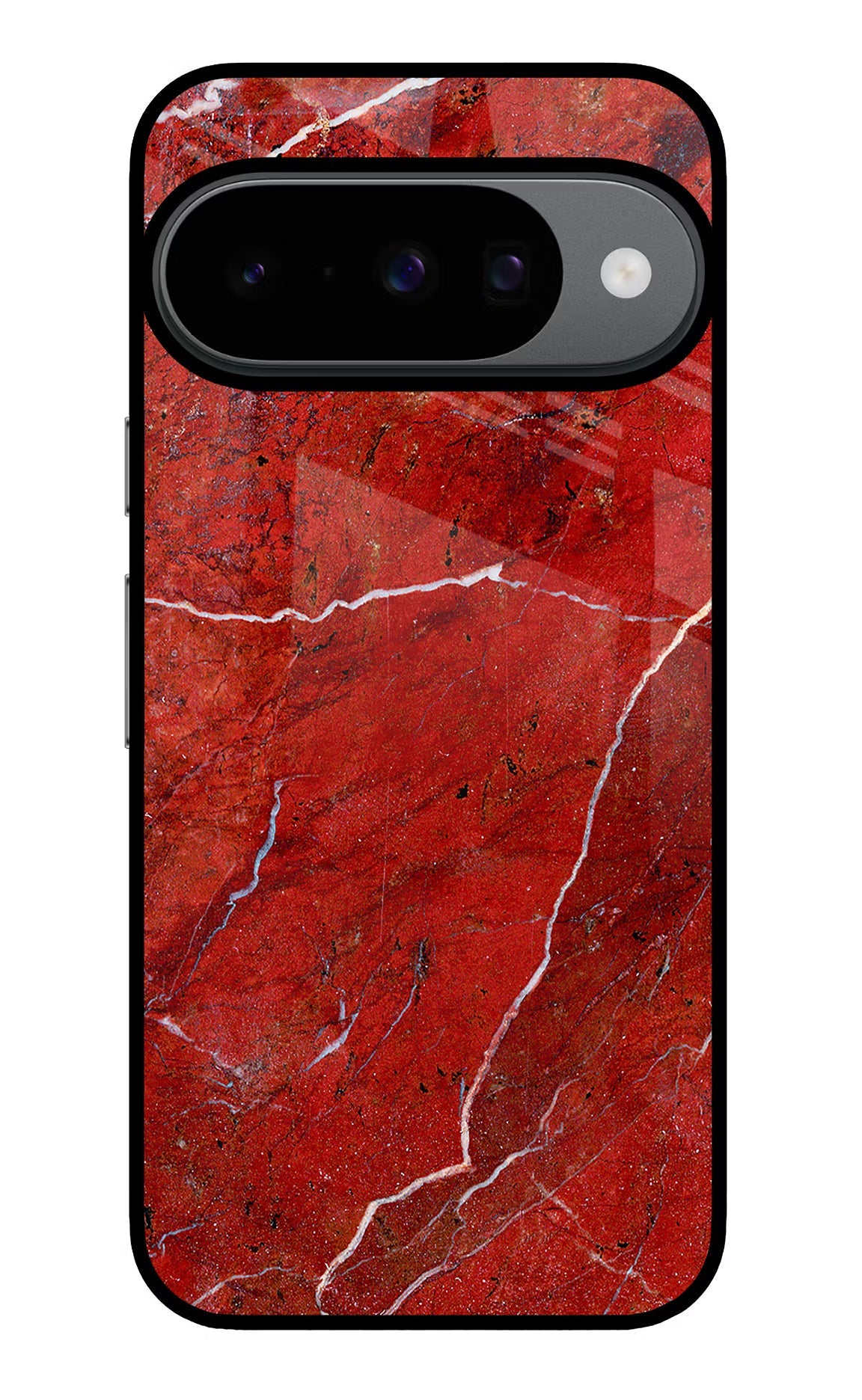 Red Marble Design Google Pixel 10 Back Cover
