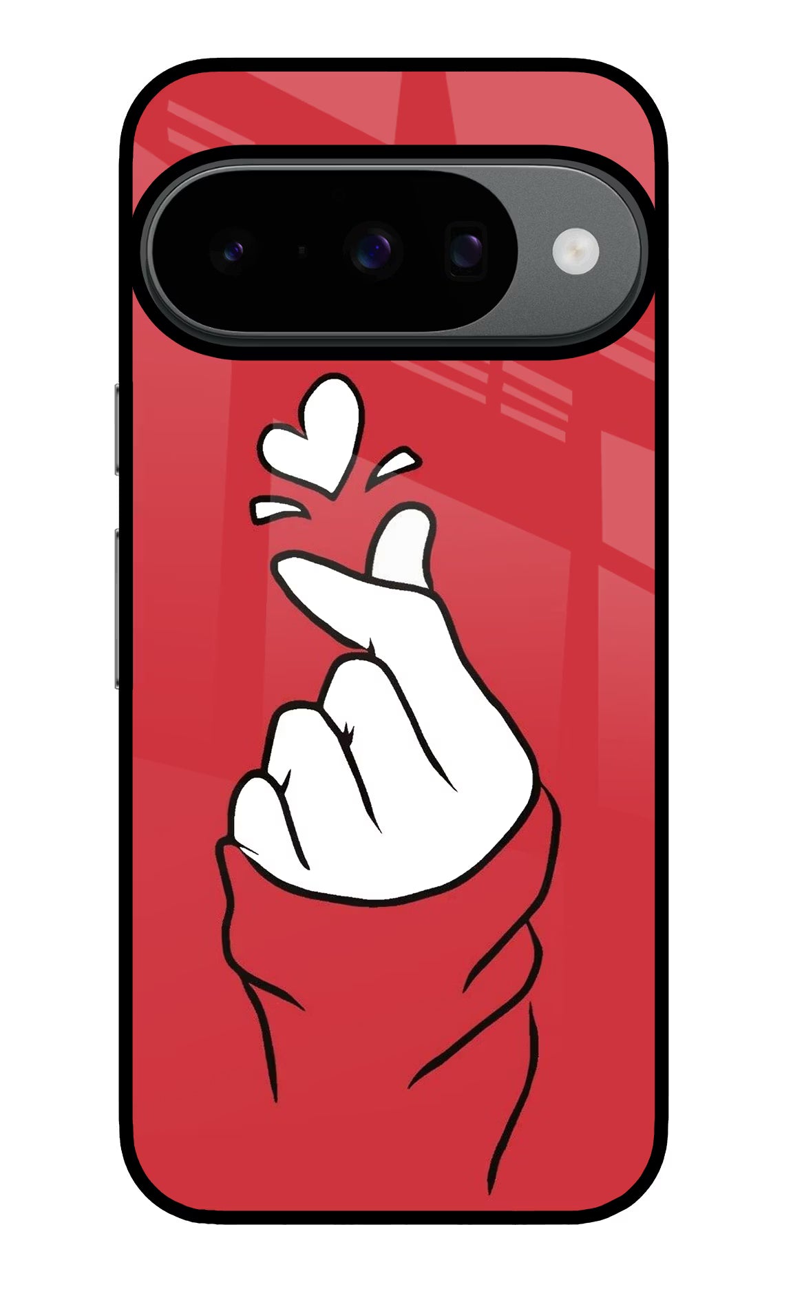 Korean Love Sign Google Pixel 10 Glass Case