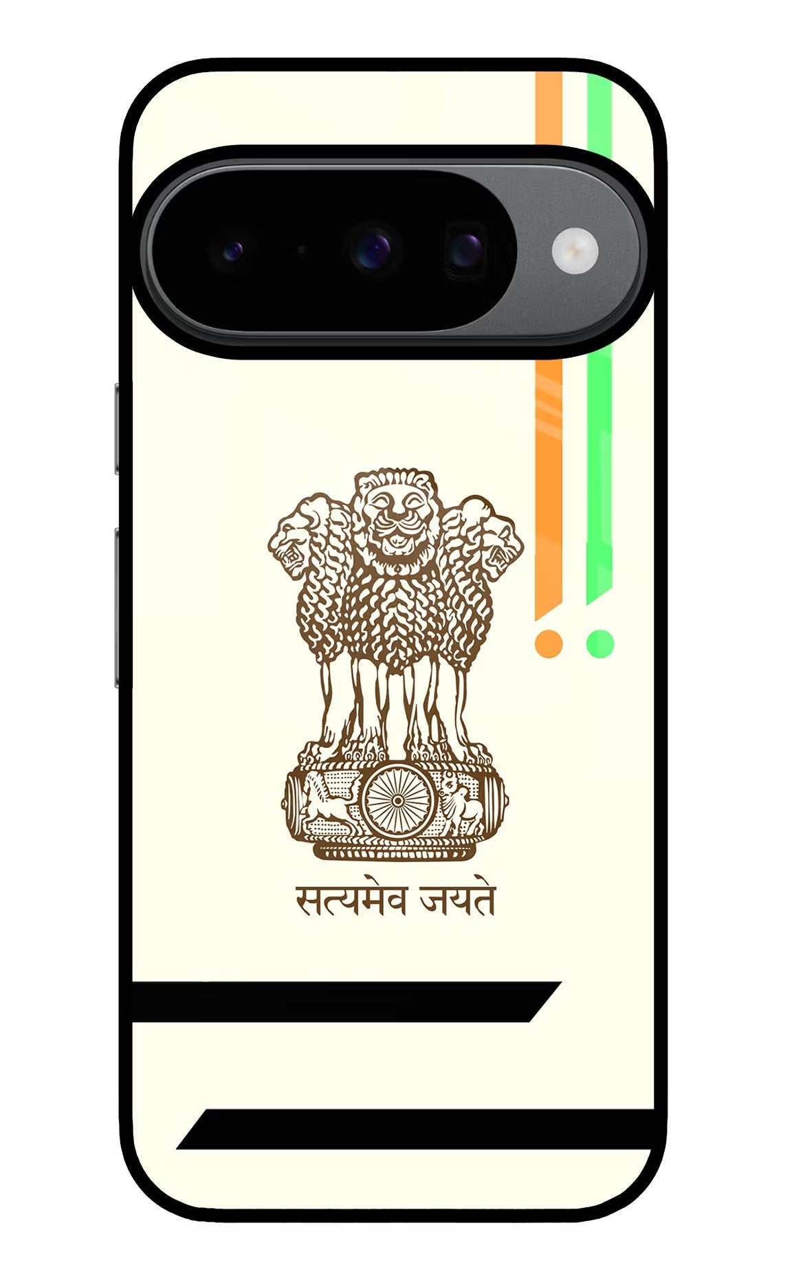 Satyamev Jayate Brown Logo Google Pixel 10 Back Cover